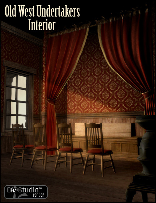 Old West Undertakers Interior by: , 3D Models by Daz 3D