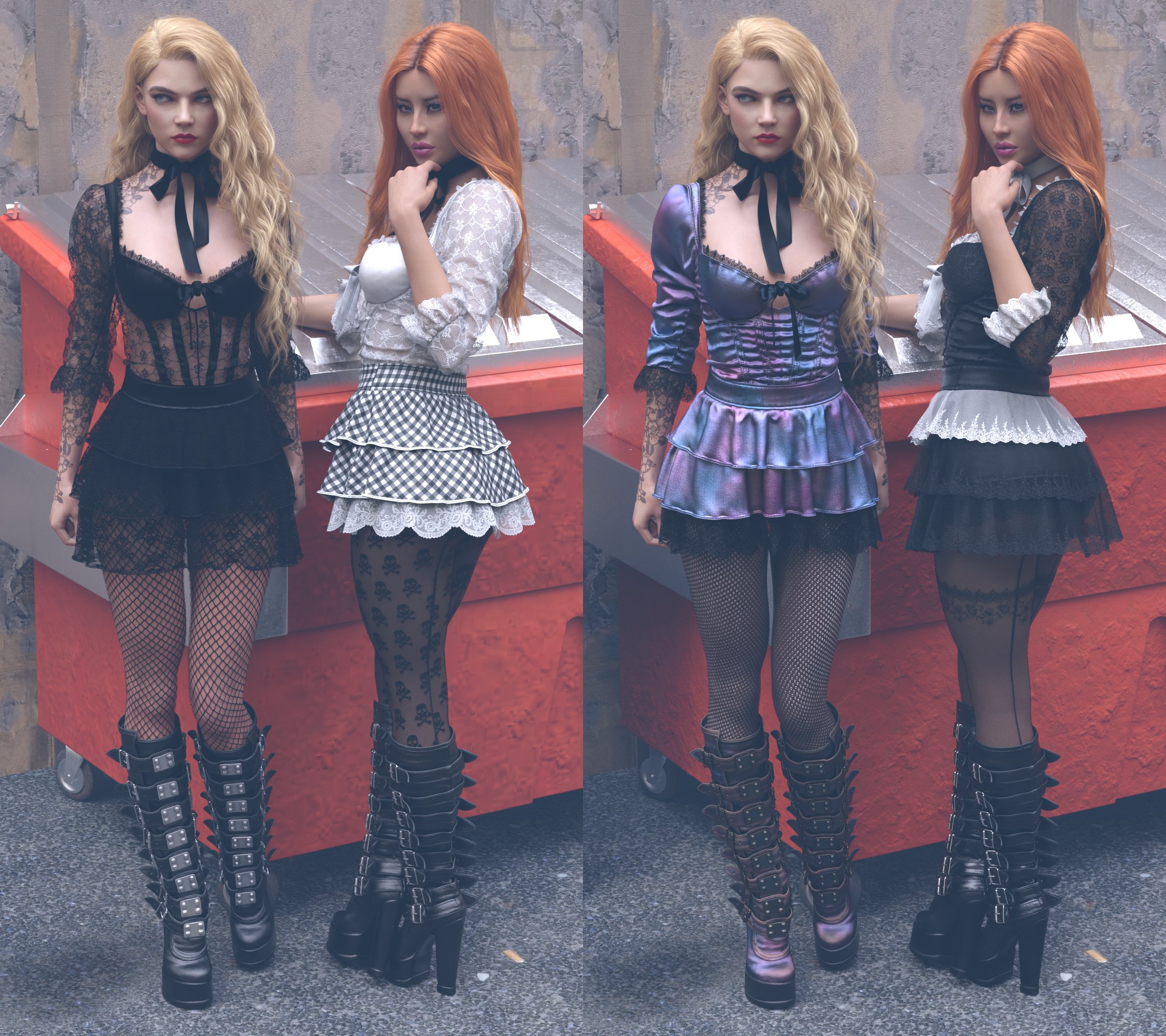 dForce Sweet Chaoz Outfit for Genesis 8 and 8.1 Females dForce Sweet Chaoz Outfit for Genesis 8 and 8.1 Females by: Linday, 3D Models by Daz 3D