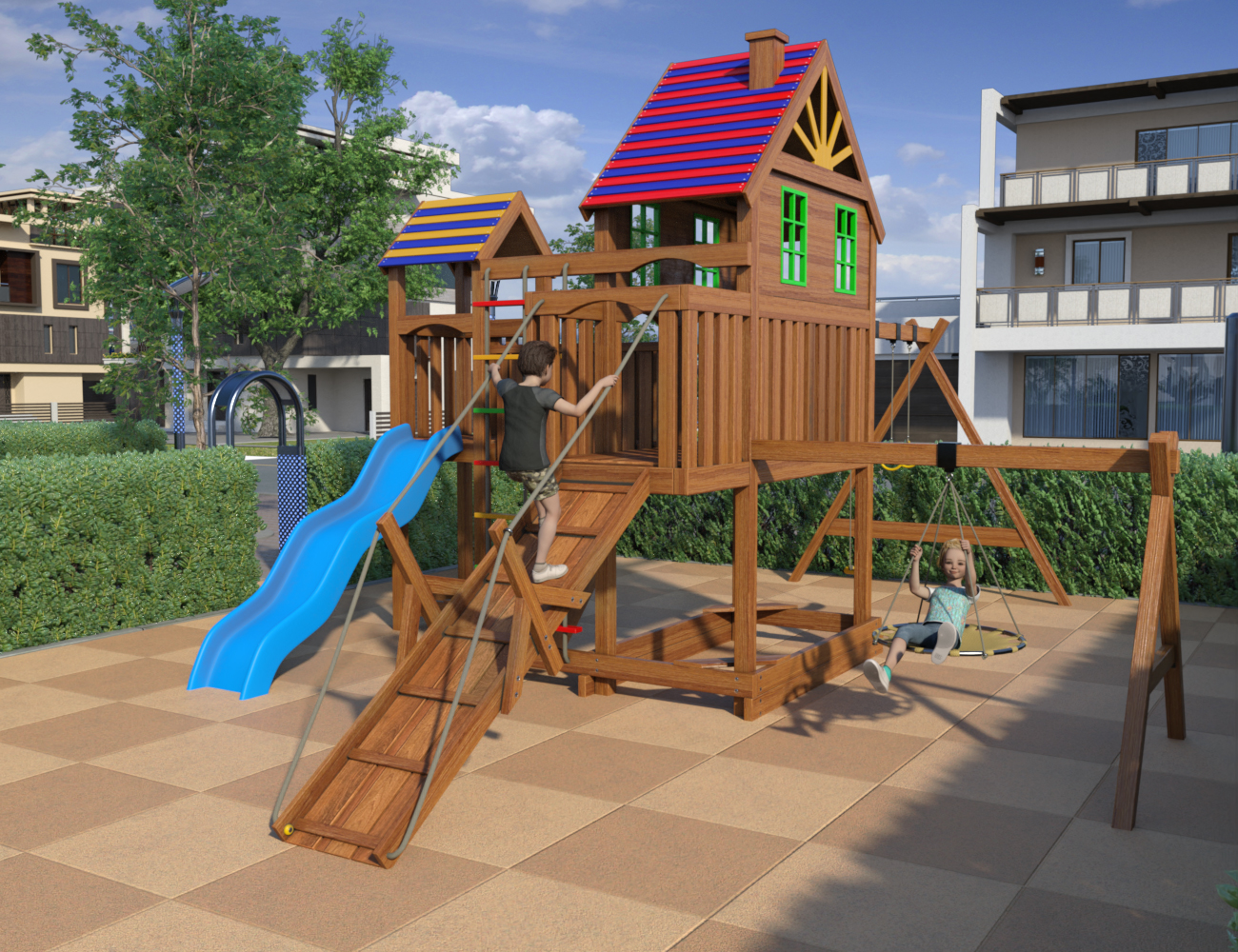 Kids Zone Mini Park by: petipet, 3D Models by Daz 3D