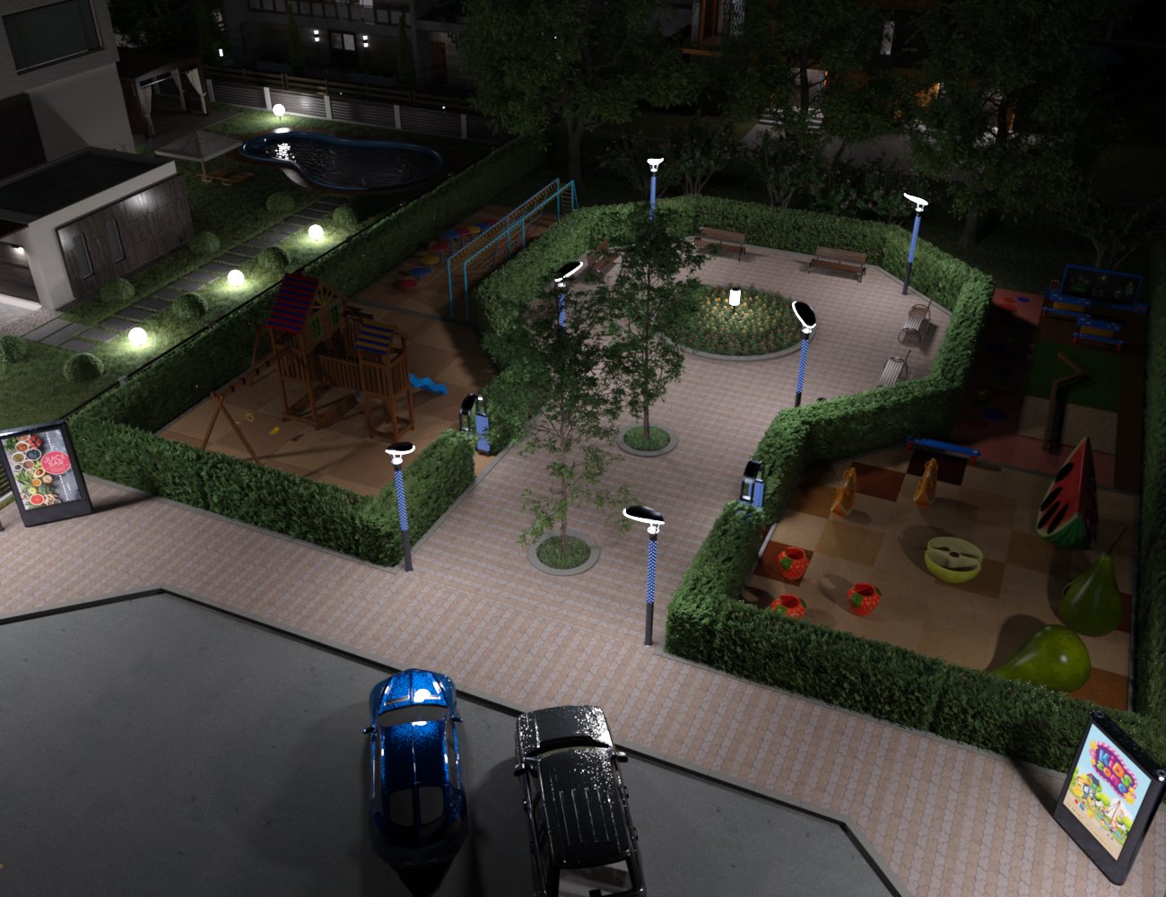 Kids Zone Mini Park Kids Zone Mini Park by: petipet, 3D Models by Daz 3D