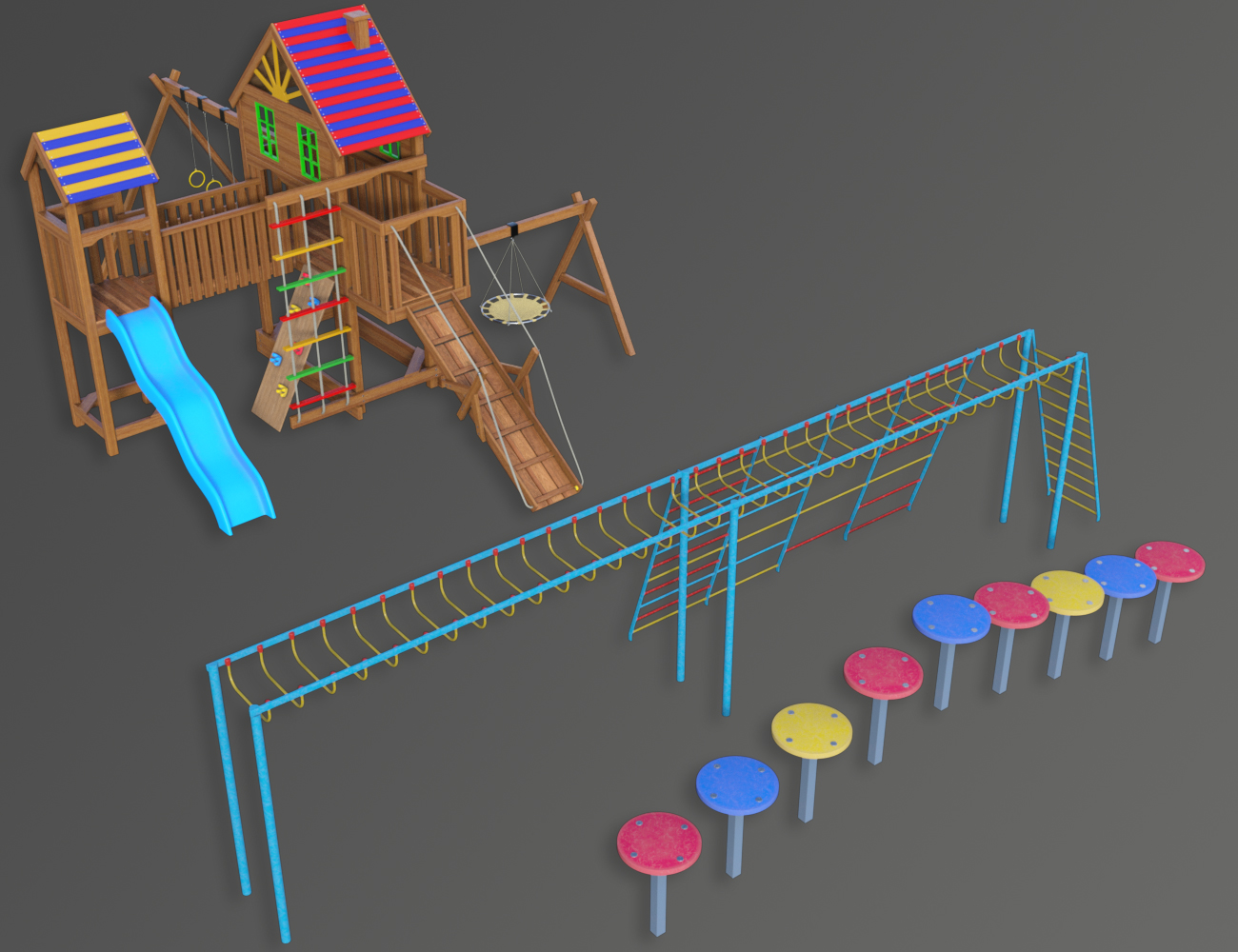 Kids Zone Mini Park by: petipet, 3D Models by Daz 3D