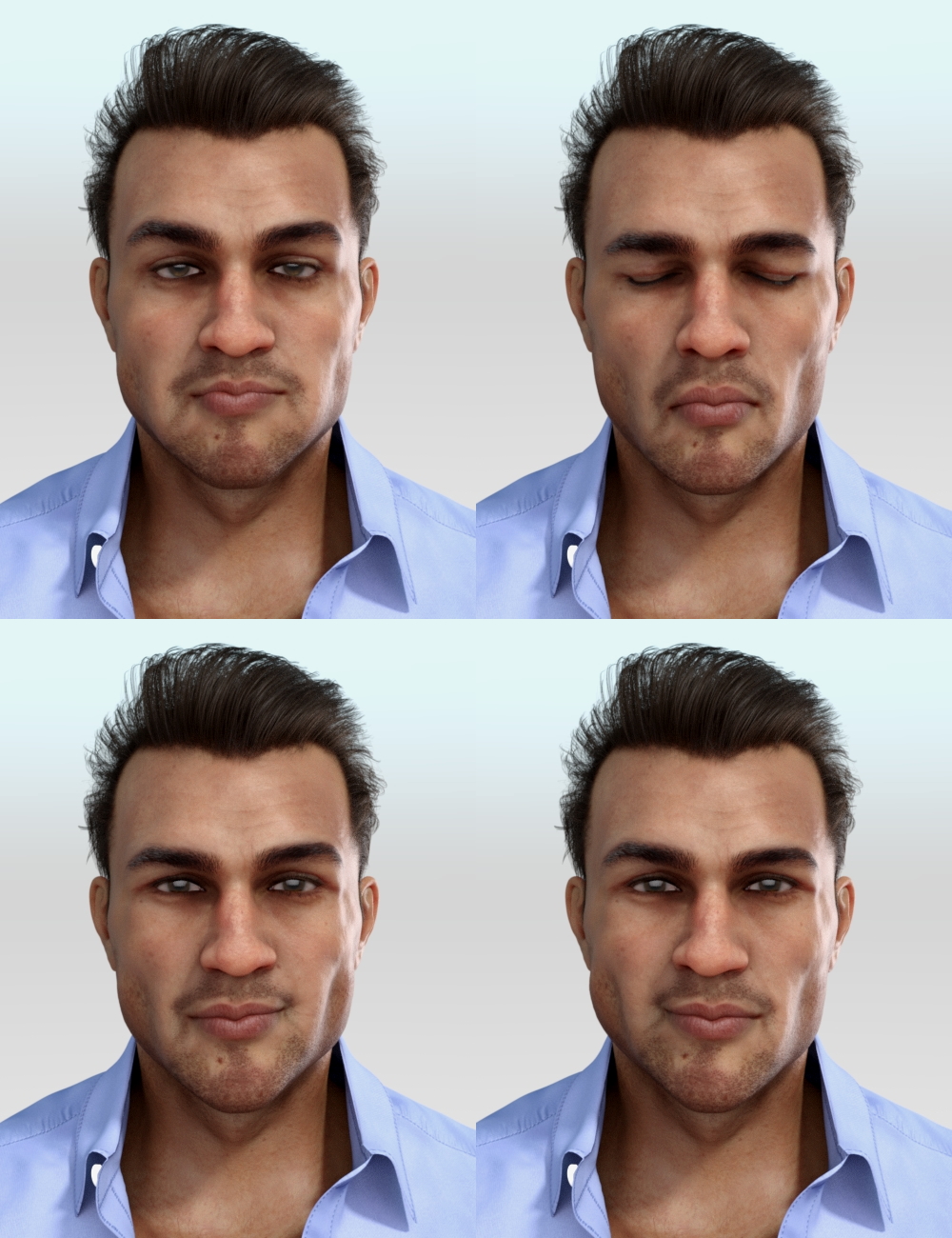 Redz Matteo Expressions for Genesis 8 and 8.1 Male