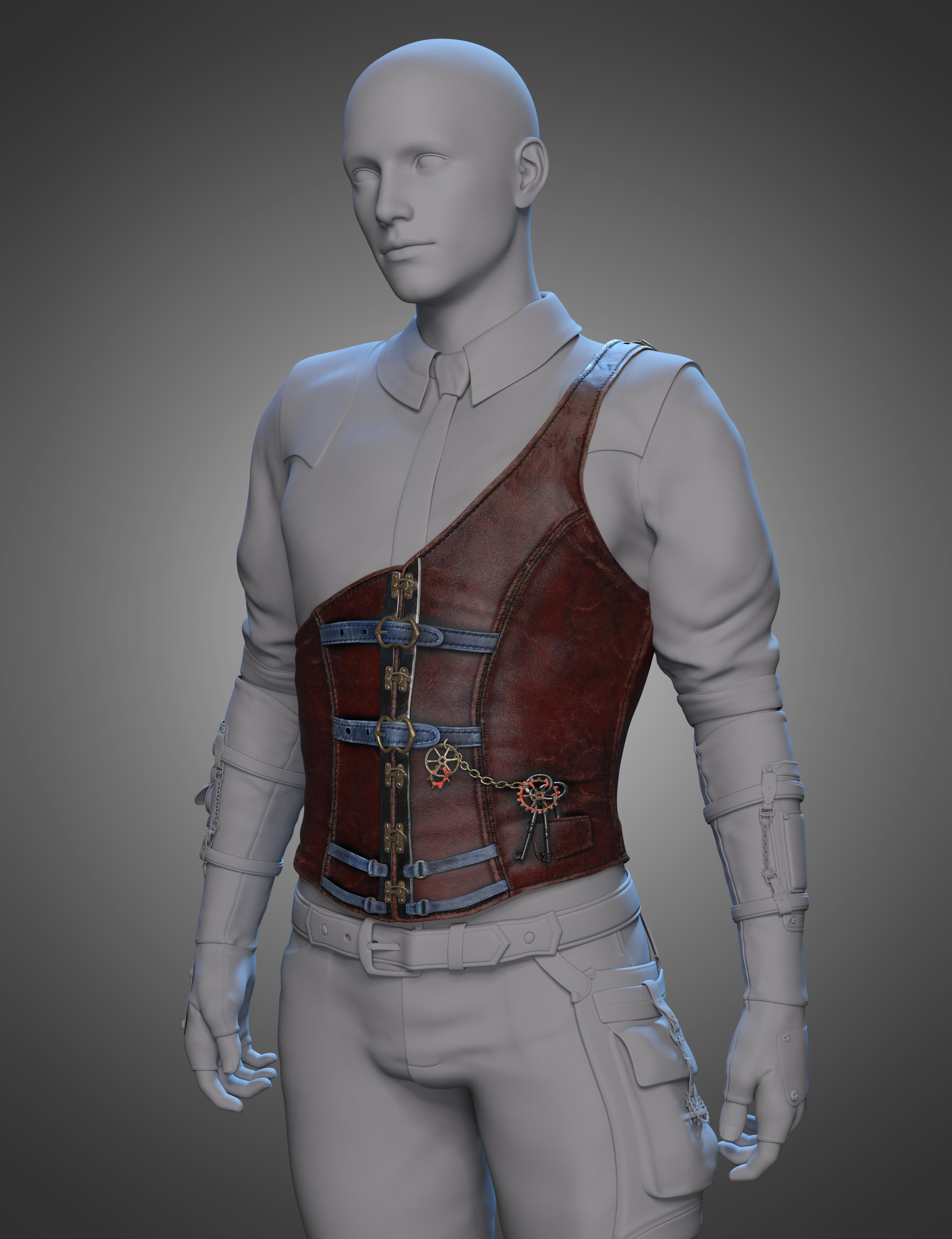 Halcyon Fragment Corset for Genesis 8 and 8.1 Males