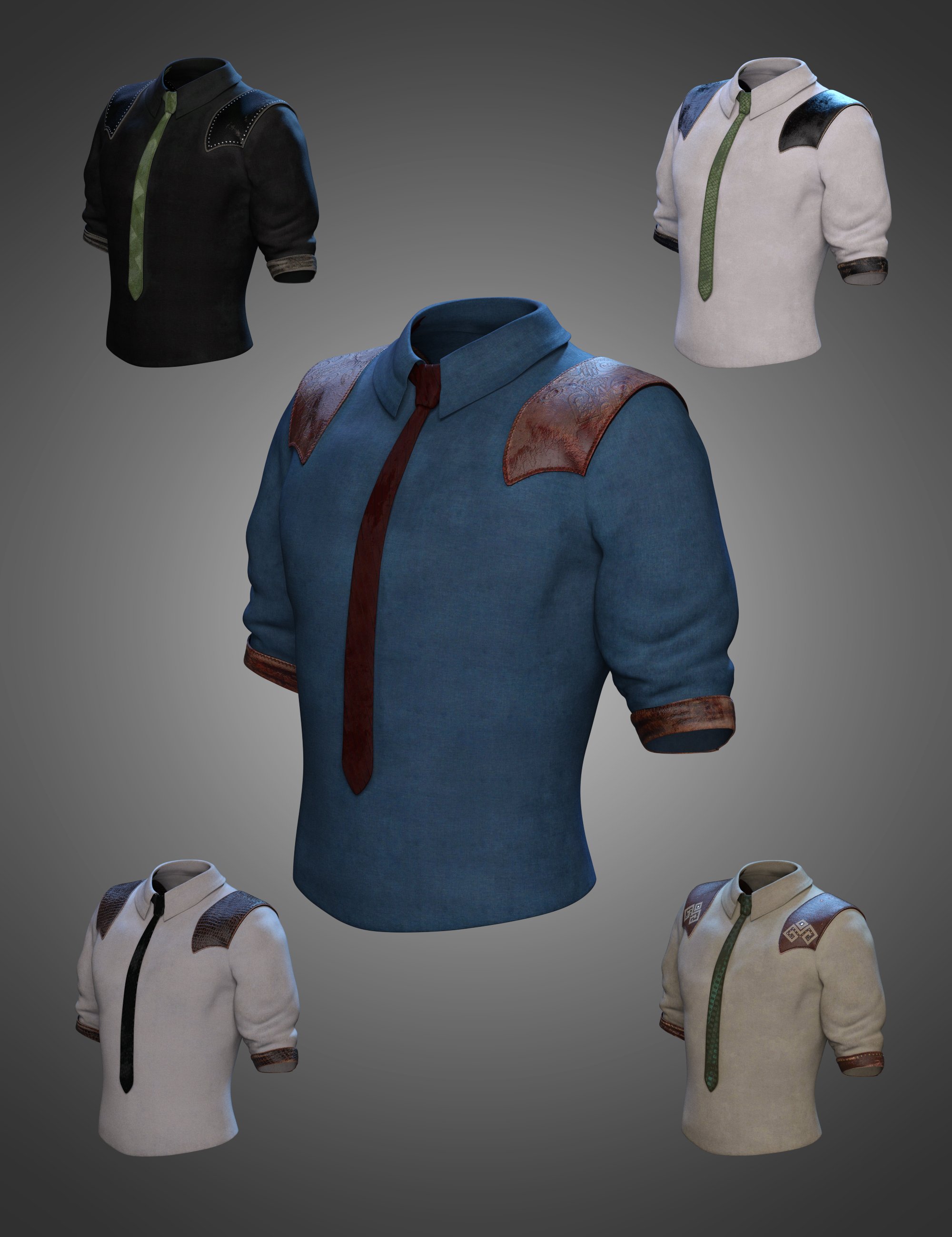 Halcyon Fragment Shirt for Genesis 8 and 8.1 Males by: Barbara BrundonUmblefuglyShox-Design, 3D Models by Daz 3D