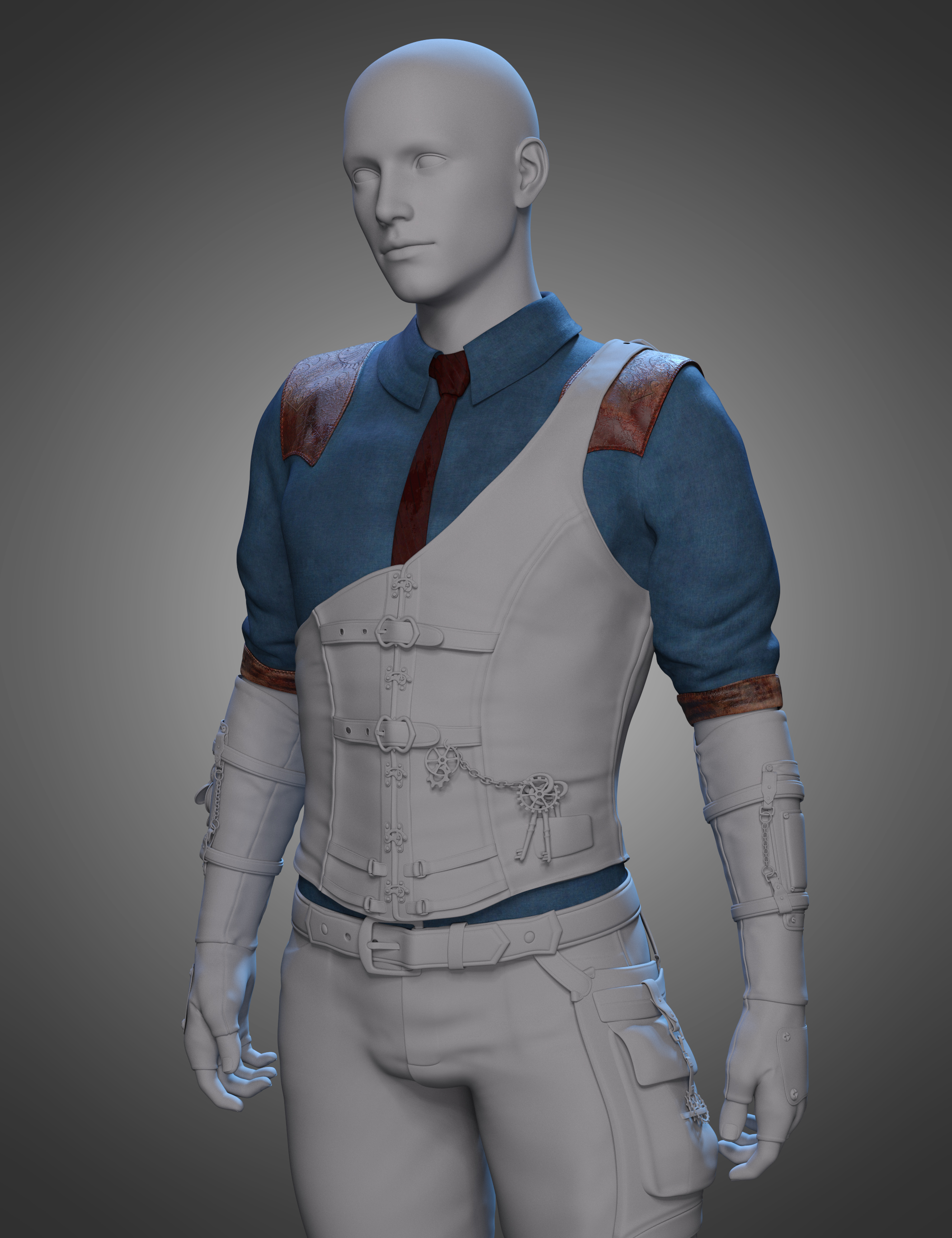 Halcyon Fragment Shirt for Genesis 8 and 8.1 Males