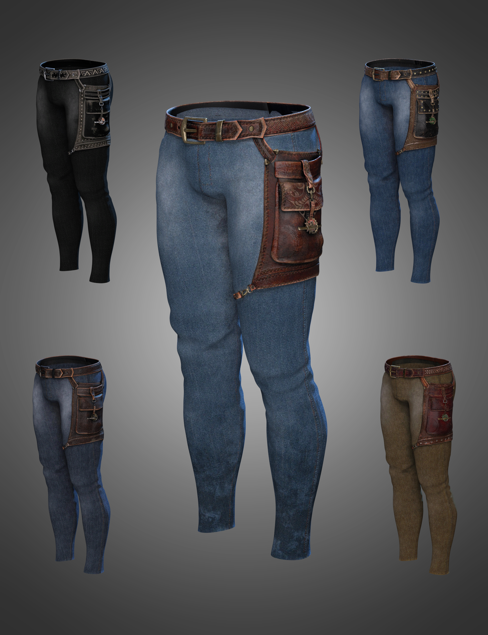 Halcyon Fragment Pants for Genesis 8 and 8.1 Males by: Barbara BrundonUmblefuglyShox-Design, 3D Models by Daz 3D