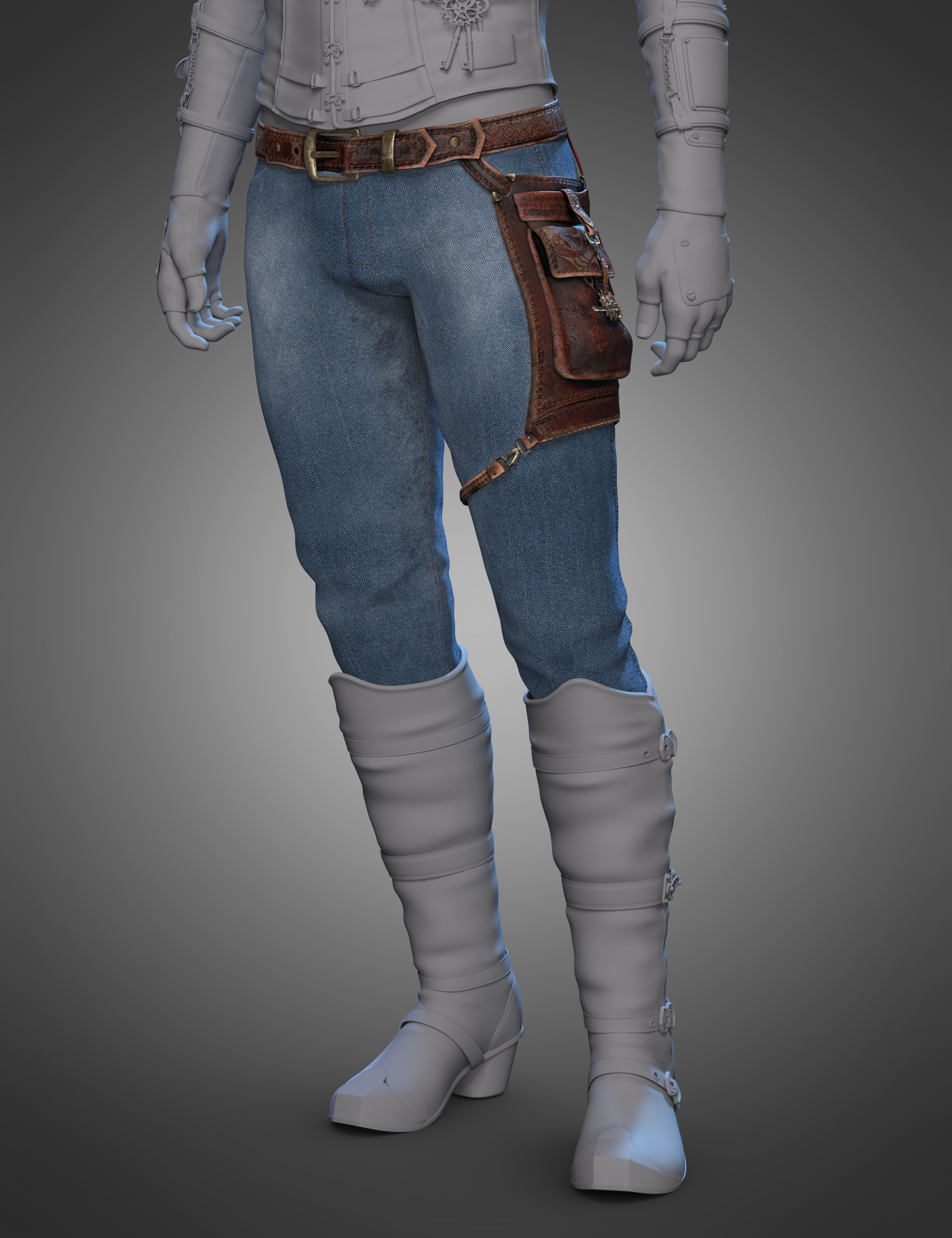Halcyon Fragment Pants for Genesis 8 and 8.1 Males