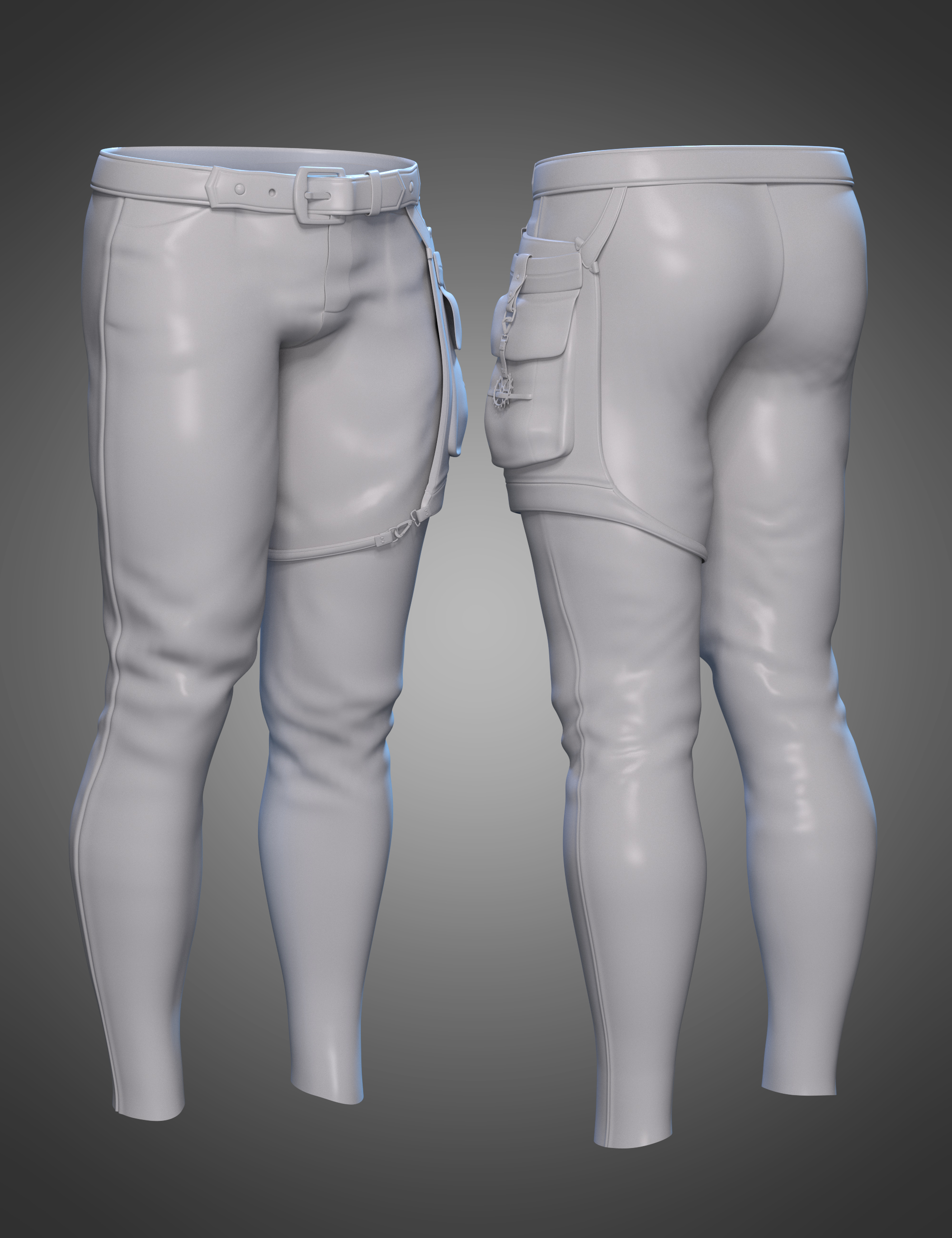 Halcyon Fragment Pants for Genesis 8 and 8.1 Males | Daz 3D