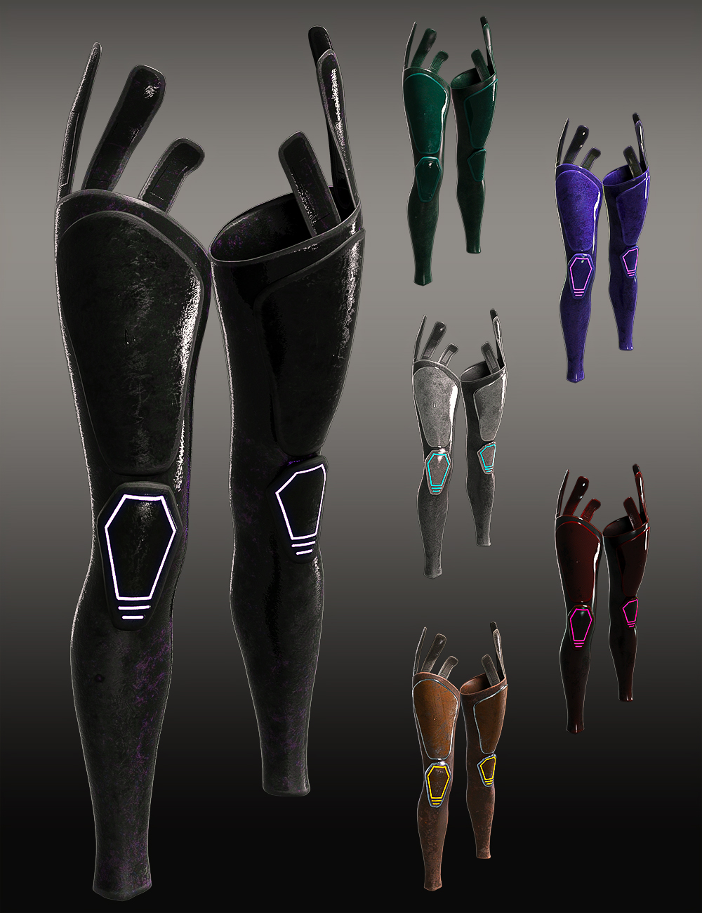 Sci-fi Rebel Rider Outfit Leggings and Accessories for Genesis 8.1 Female