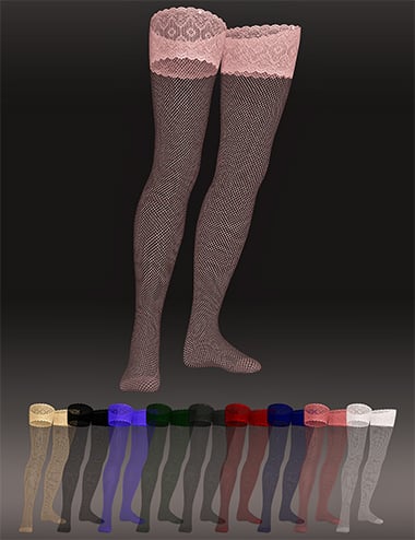 X-Fashion Oh La La Lingerie Set Stockings for Genesis 8 and 8.1 Female