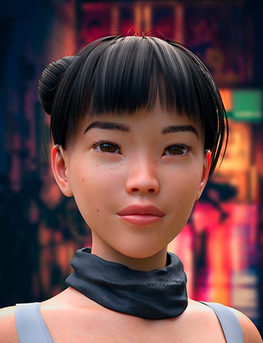M3D Kira Hair for Genesis 8 and 8.1 Females by: Matari3D, 3D Models by Daz 3D
