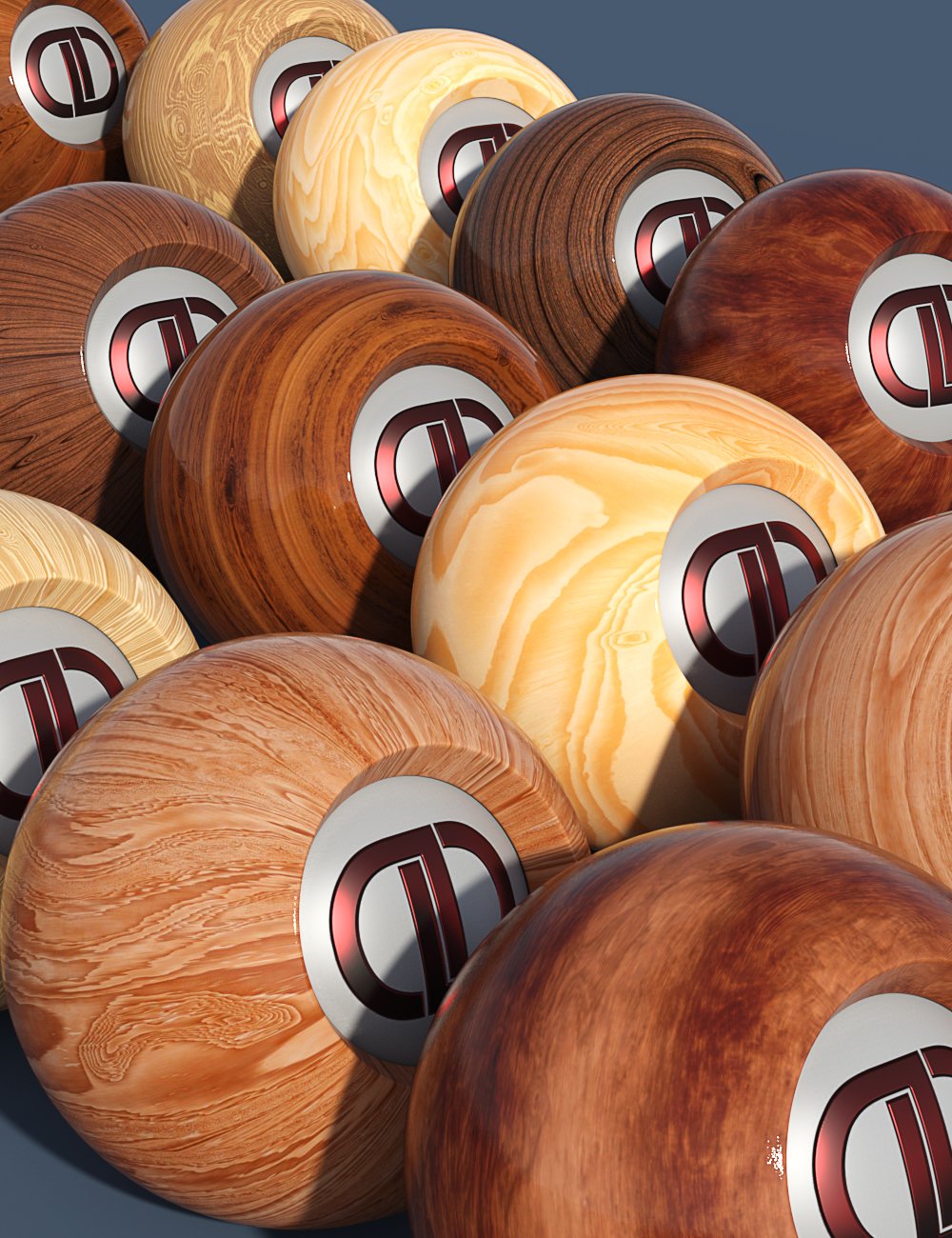 DD PBR Varnished Wood Shaders for Iray Vol. 1 by: Digital Delirium, 3D Models by Daz 3D