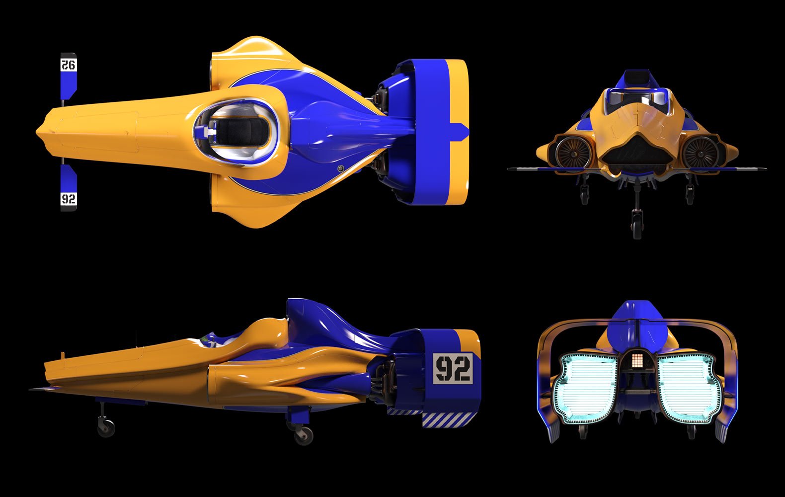 Racing Pocket Spaceship 2952 by: ile-avalon, 3D Models by Daz 3D