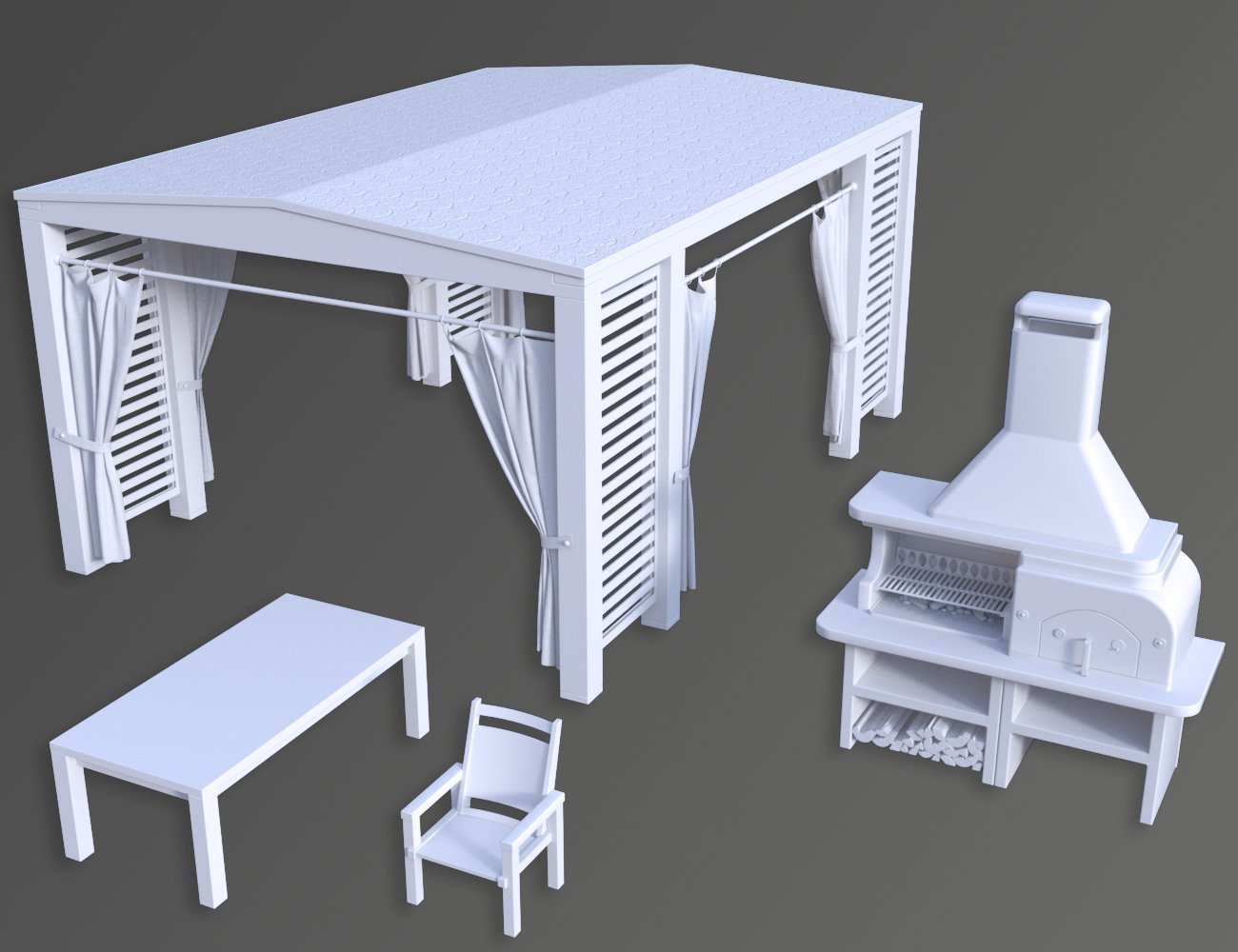 Modern House 3 by: petipet, 3D Models by Daz 3D