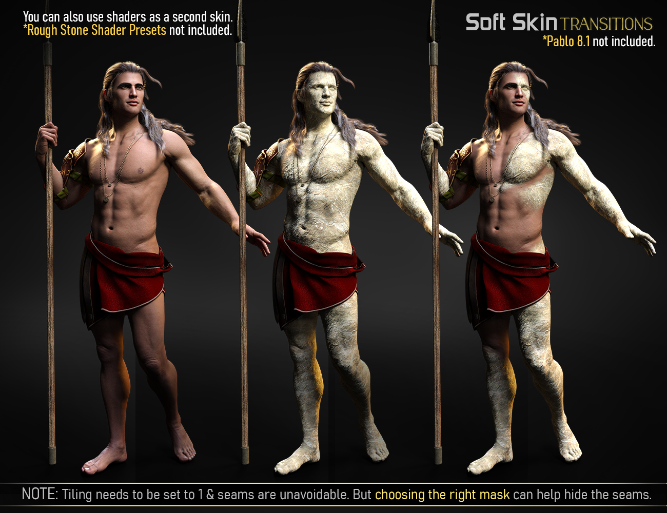 Soft Skin Transitions for Genesis 8 and 8.1 Males by: FenixPhoenixEsid, 3D Models by Daz 3D
