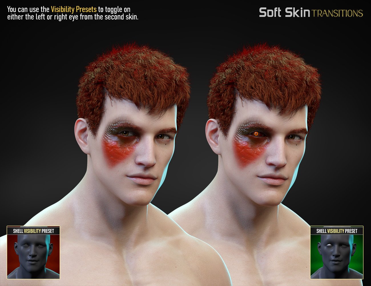 Soft Skin Transitions for Genesis 8 and 8.1 Males Soft Skin Transitions for Genesis 8 and 8.1 Males by: FenixPhoenixEsid, 3D Models by Daz 3D