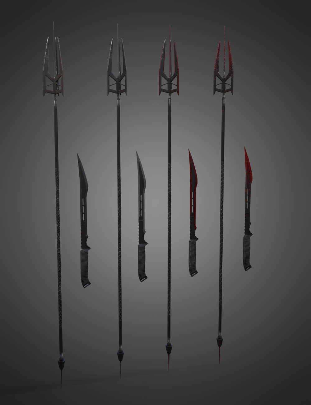Lethal Knives and Staves for Genesis 8 V01