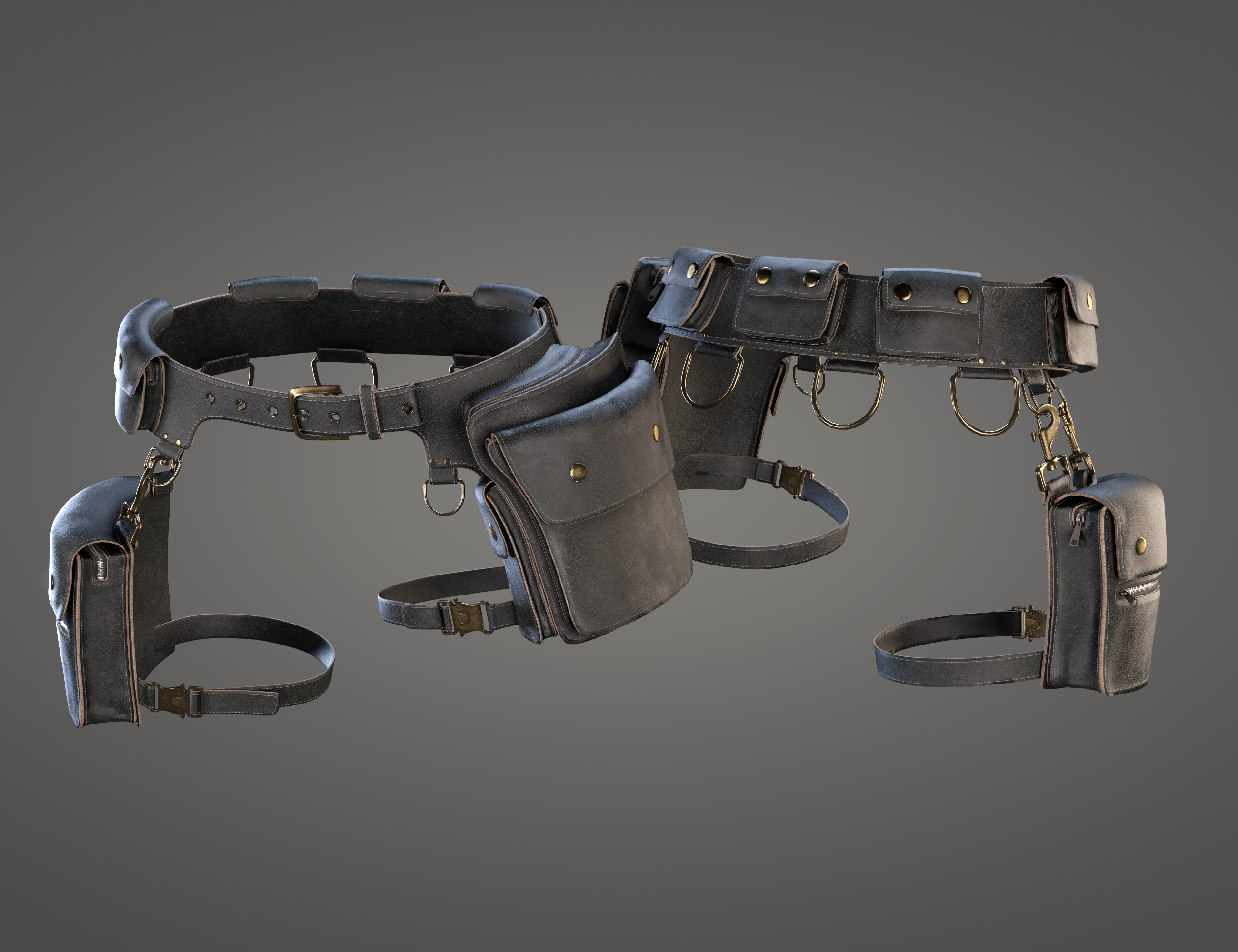 Rebel Outfit Belt with Bags for Genesis 8 Females by: fjaa3d, 3D Models by Daz 3D