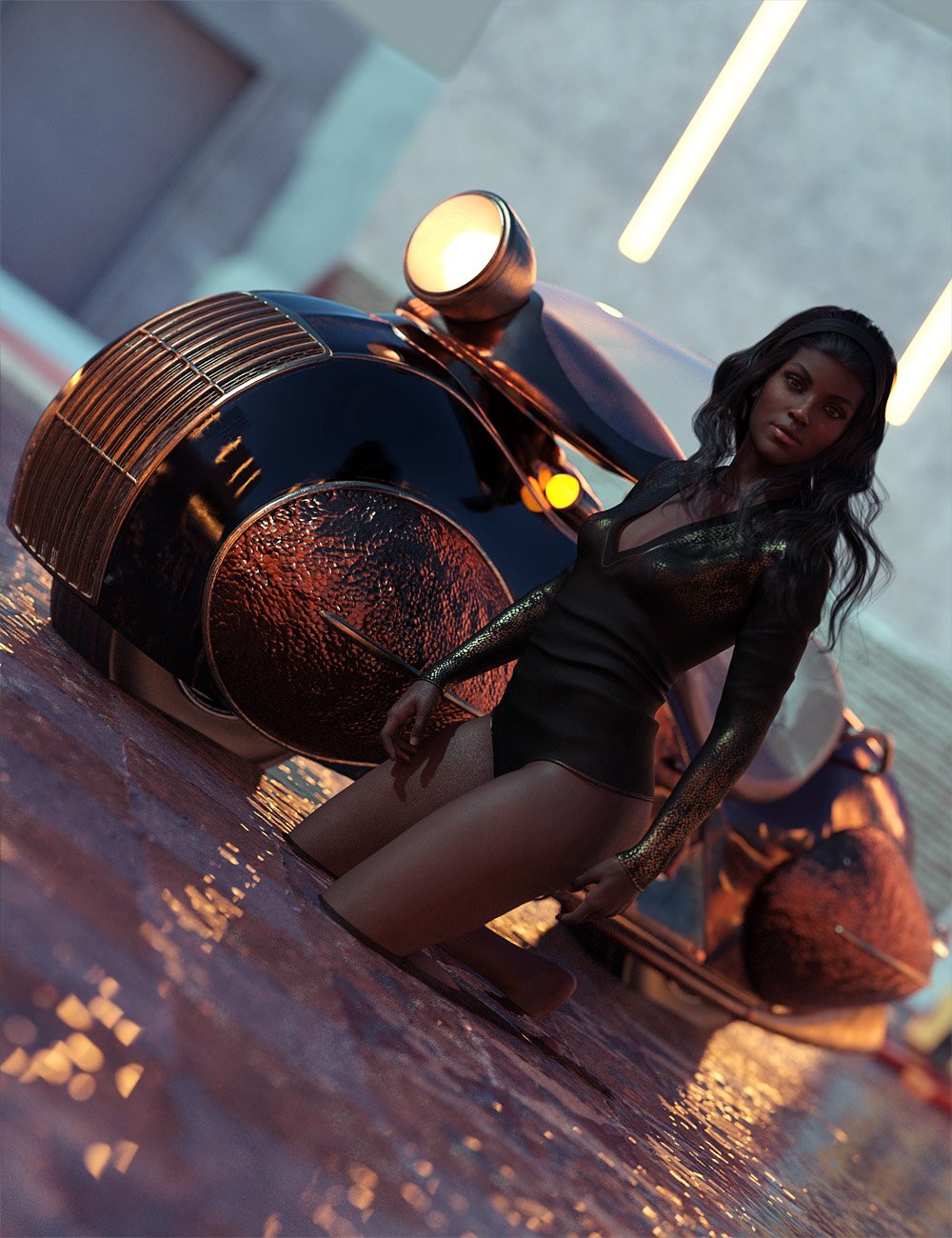 Thirties Streamline Motorcycle Thirties Streamline Motorcycle by: ForbiddenWhispersDavid Brinnen, 3D Models by Daz 3D