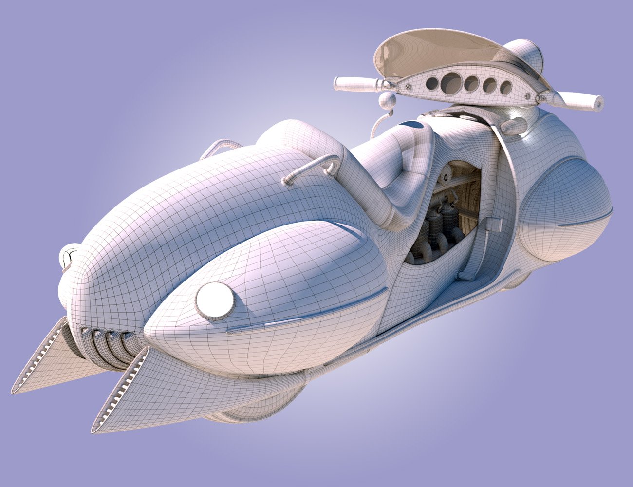 Thirties Streamline Motorcycle Thirties Streamline Motorcycle by: ForbiddenWhispersDavid Brinnen, 3D Models by Daz 3D