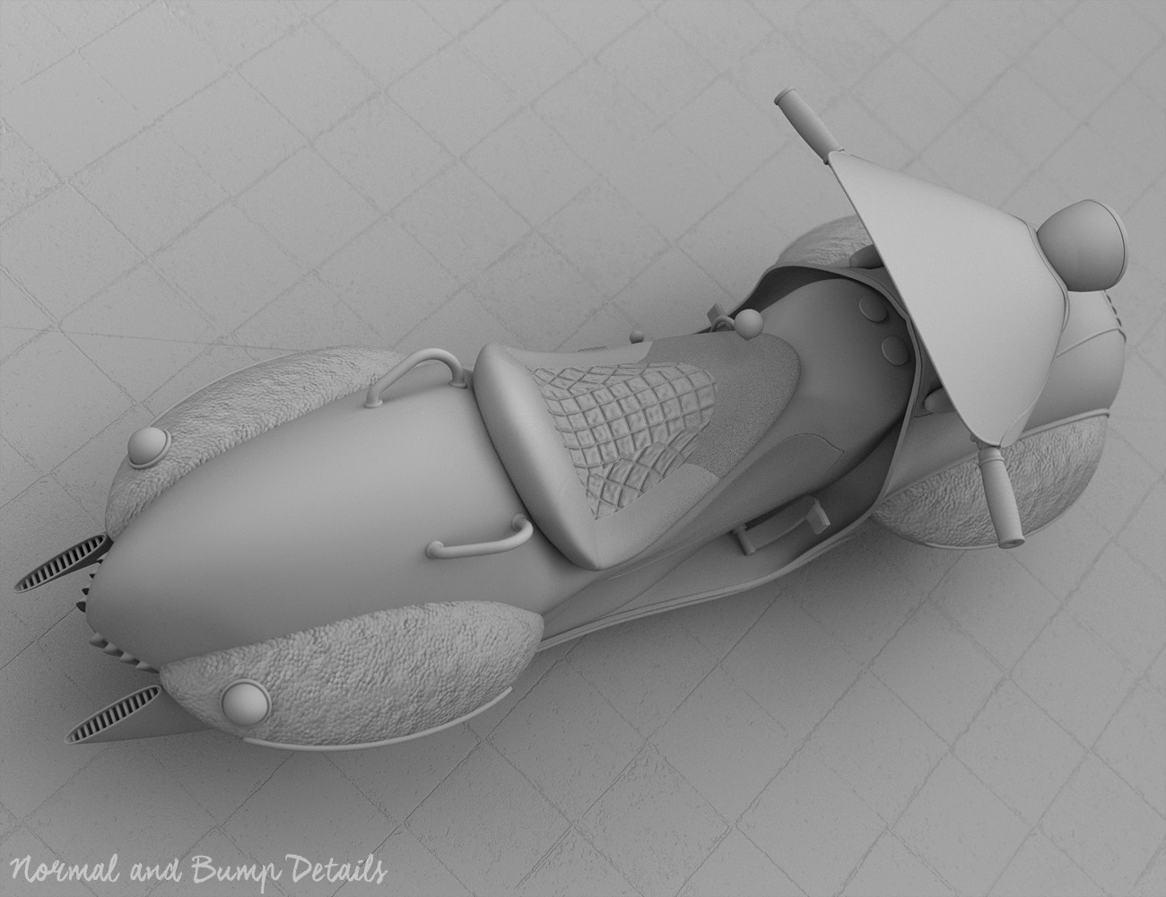 Thirties Streamline Motorcycle by: ForbiddenWhispersDavid Brinnen, 3D Models by Daz 3D