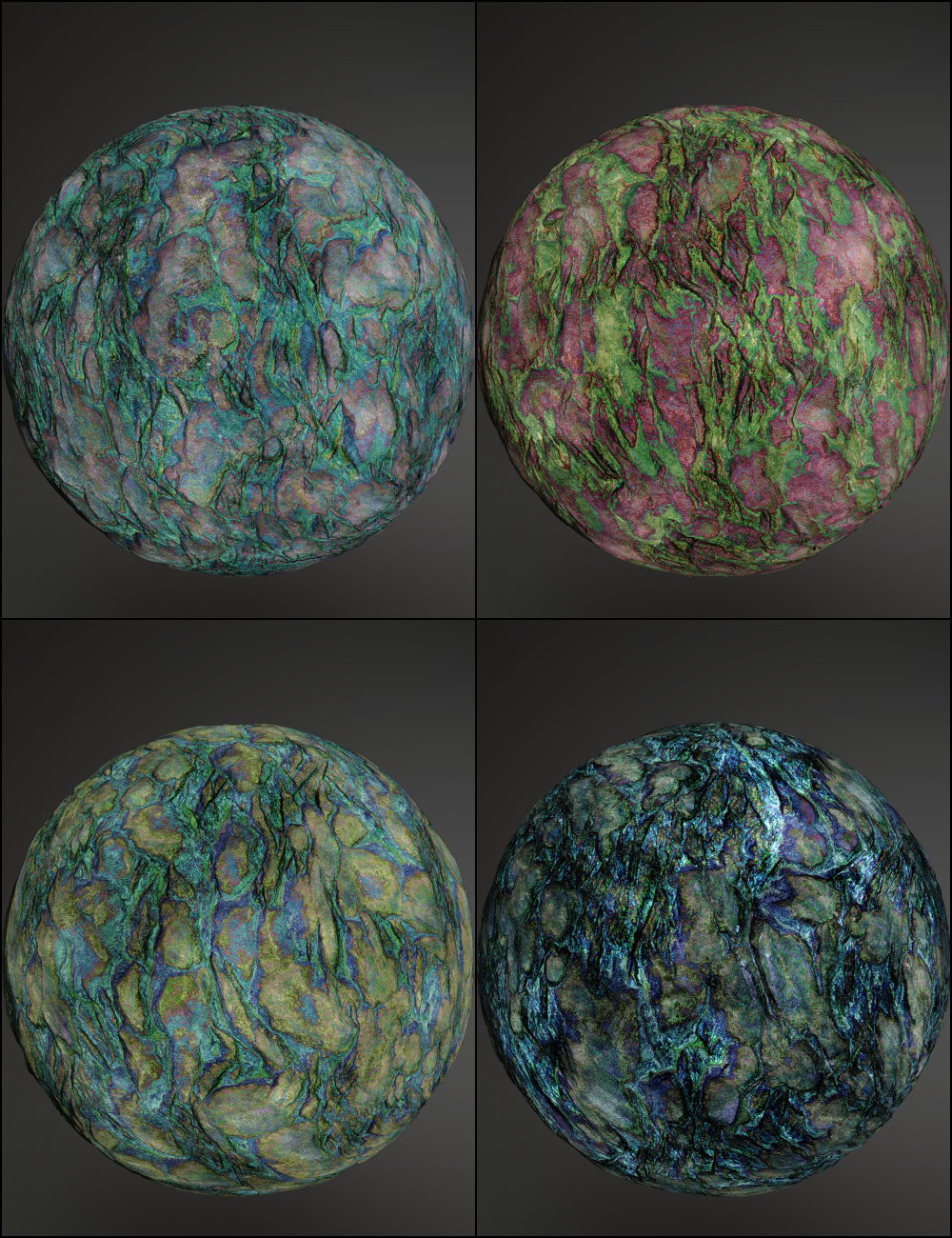 MMX Colorful Rock Shaders for Iray by: Mattymanx, 3D Models by Daz 3D