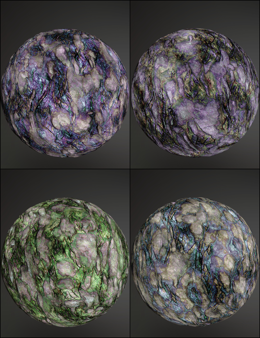 MMX Colorful Rock Shaders for Iray by: Mattymanx, 3D Models by Daz 3D