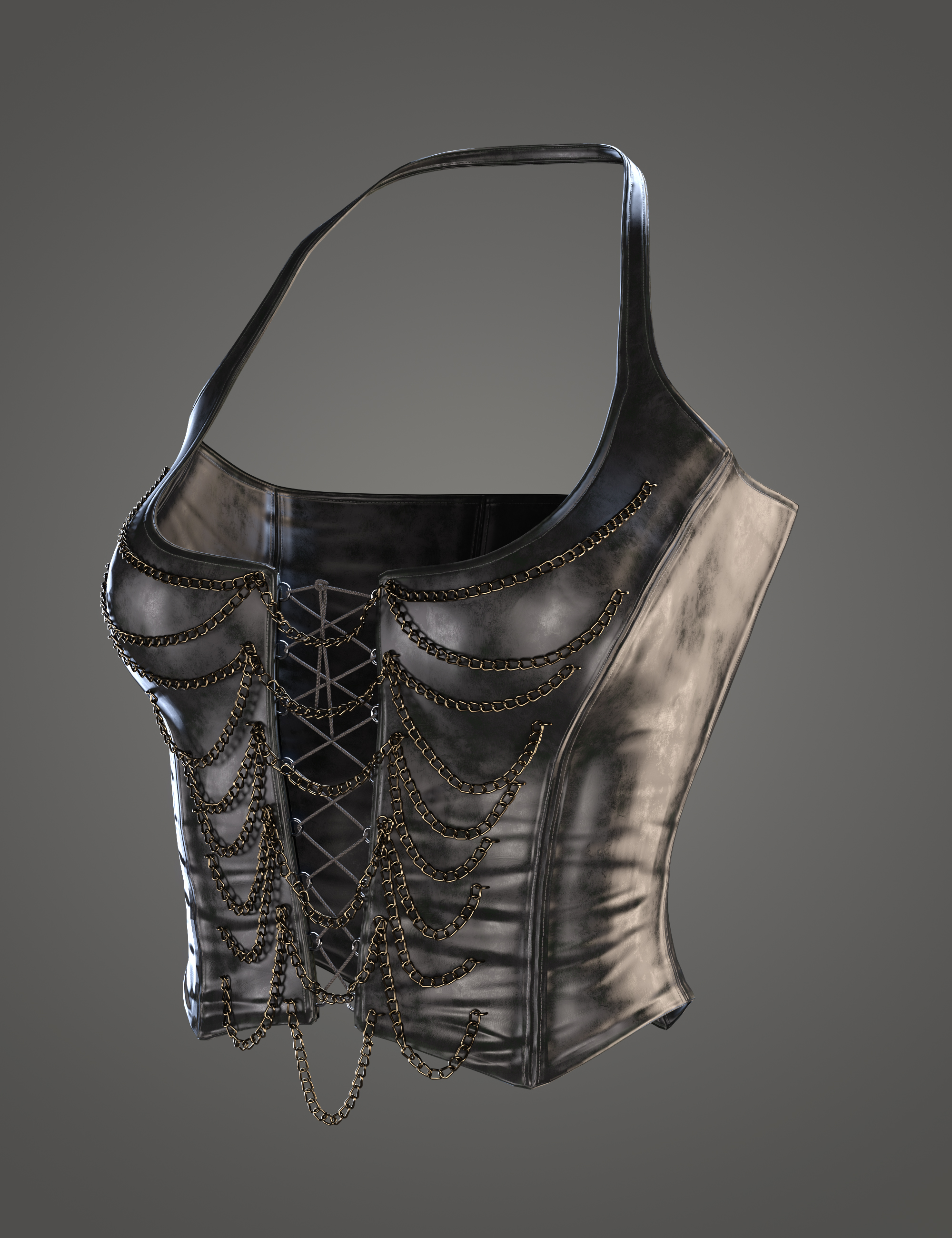 Rebel Outfit Vest for Genesis 8 Females by: , 3D Models by Daz 3D