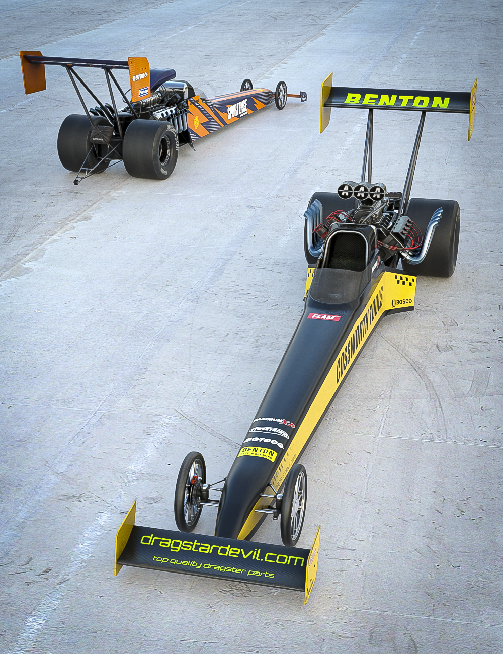 Top Fuel Dragster Daz 3D