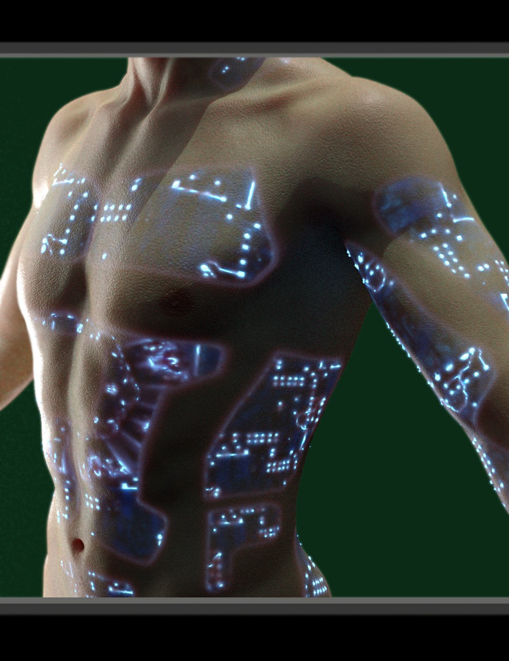 SubDermal Circuits for LIFE Android 2.0 Male and Genesis 8 and 8.1 Male by: Marshian, 3D Models by Daz 3D