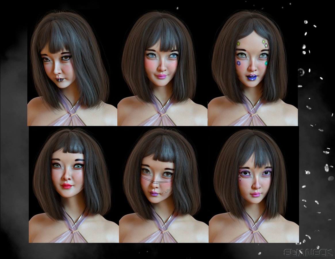 ECK Amma for Genesis 8.1 Female by: Elianeck, 3D Models by Daz 3D