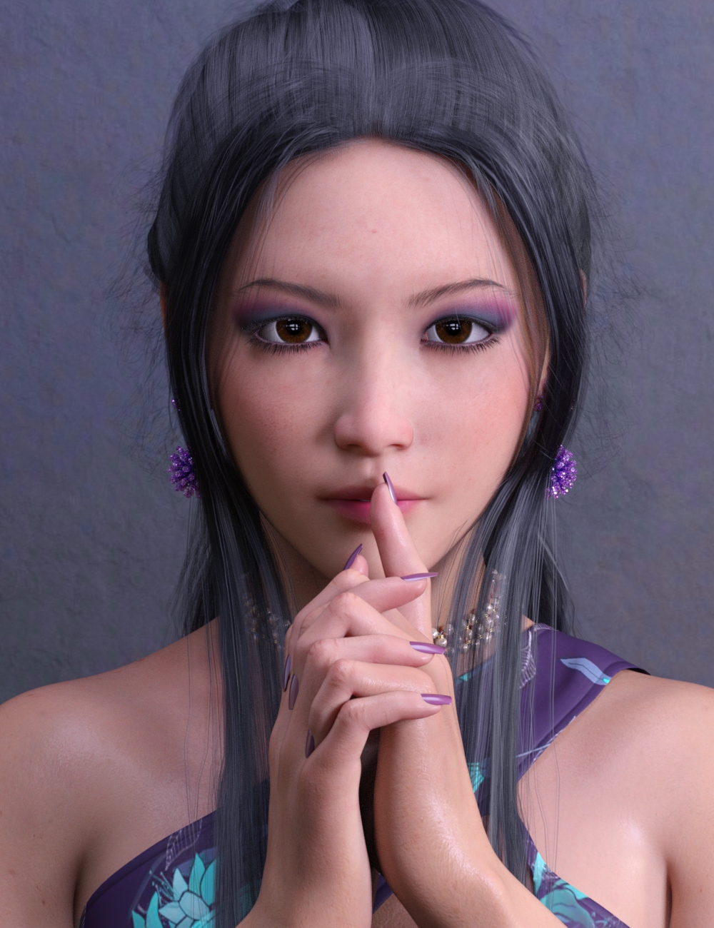 AB Ella Wong HD for Genesis 8.1 Female by: AnainBelladona, 3D Models by Daz 3D