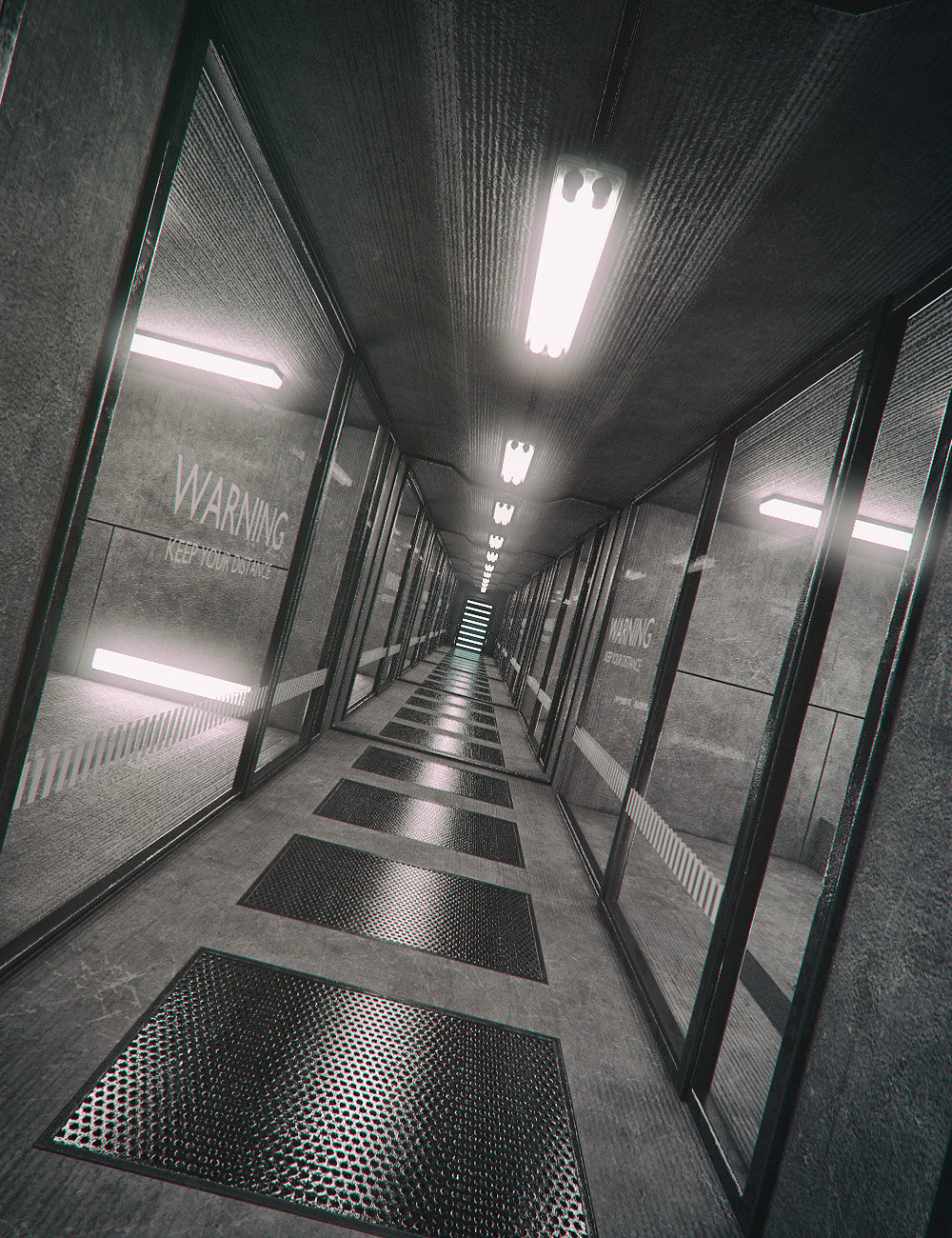 Modern Jail Corridor by: Mely3D, 3D Models by Daz 3D