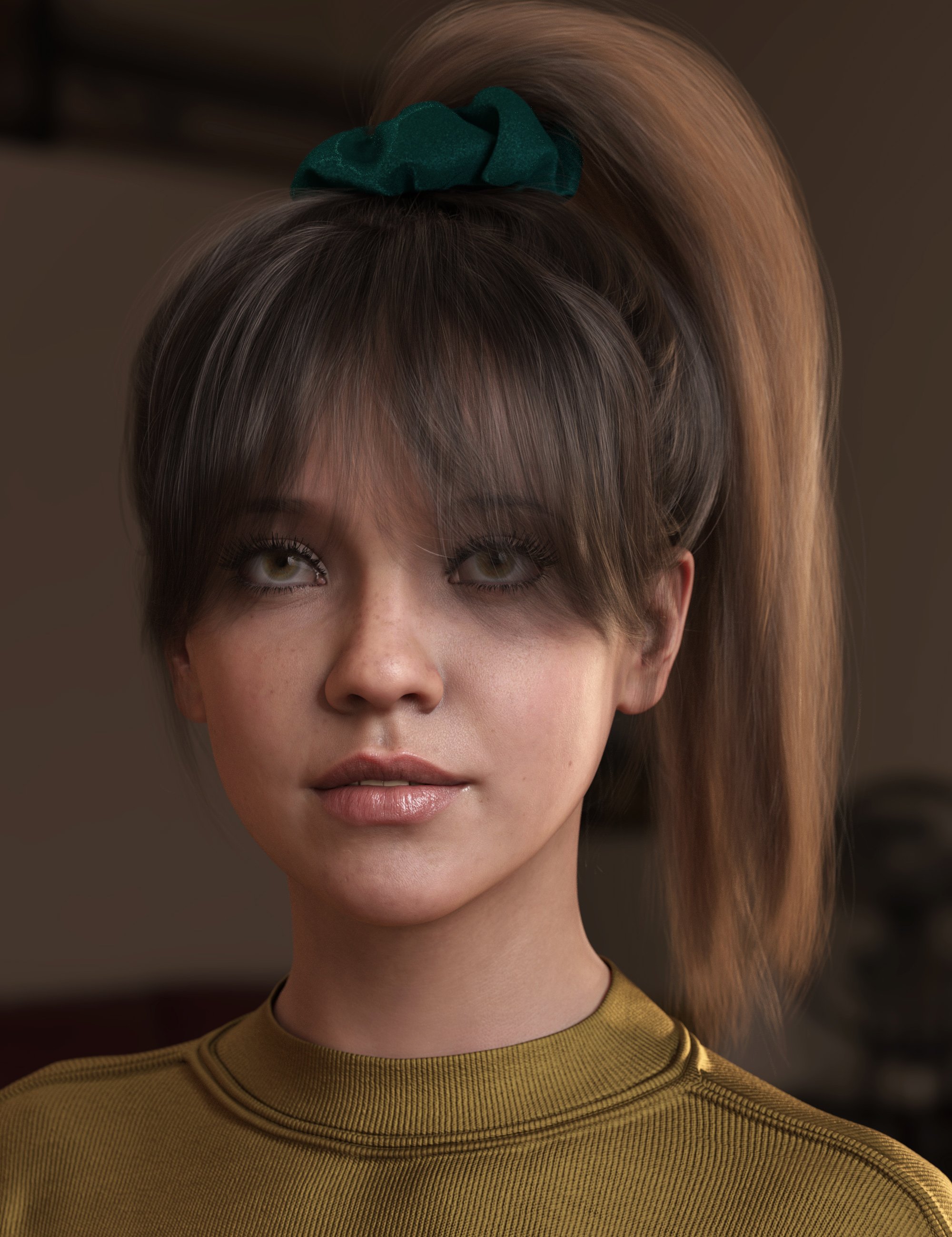 4-in-1 Buns and Ponytail Hair for Genesis 8 and 8.1 Females by: outoftouch, 3D Models by Daz 3D
