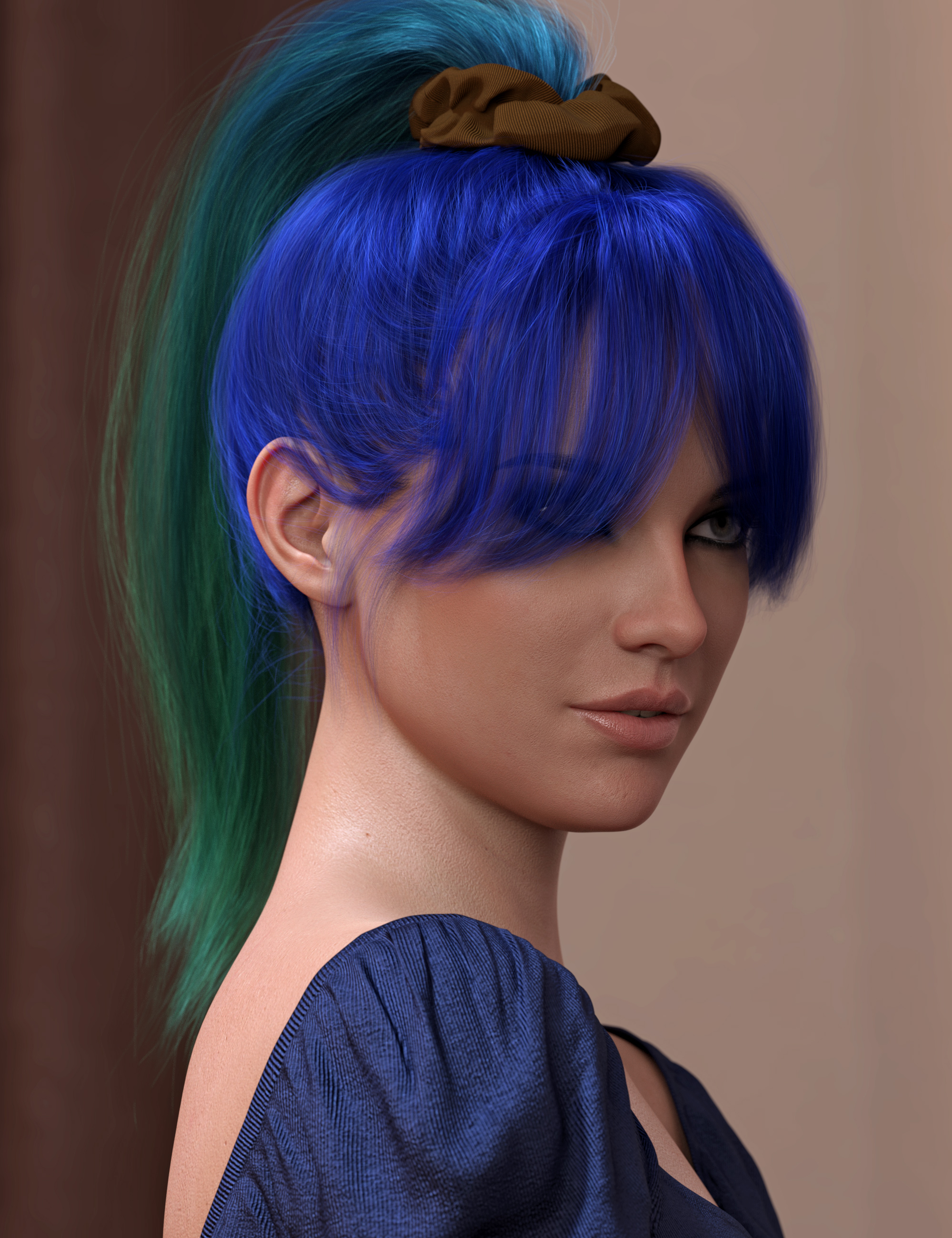 4-in-1 Buns and Ponytail Hair Textures by: outoftouch, 3D Models by Daz 3D