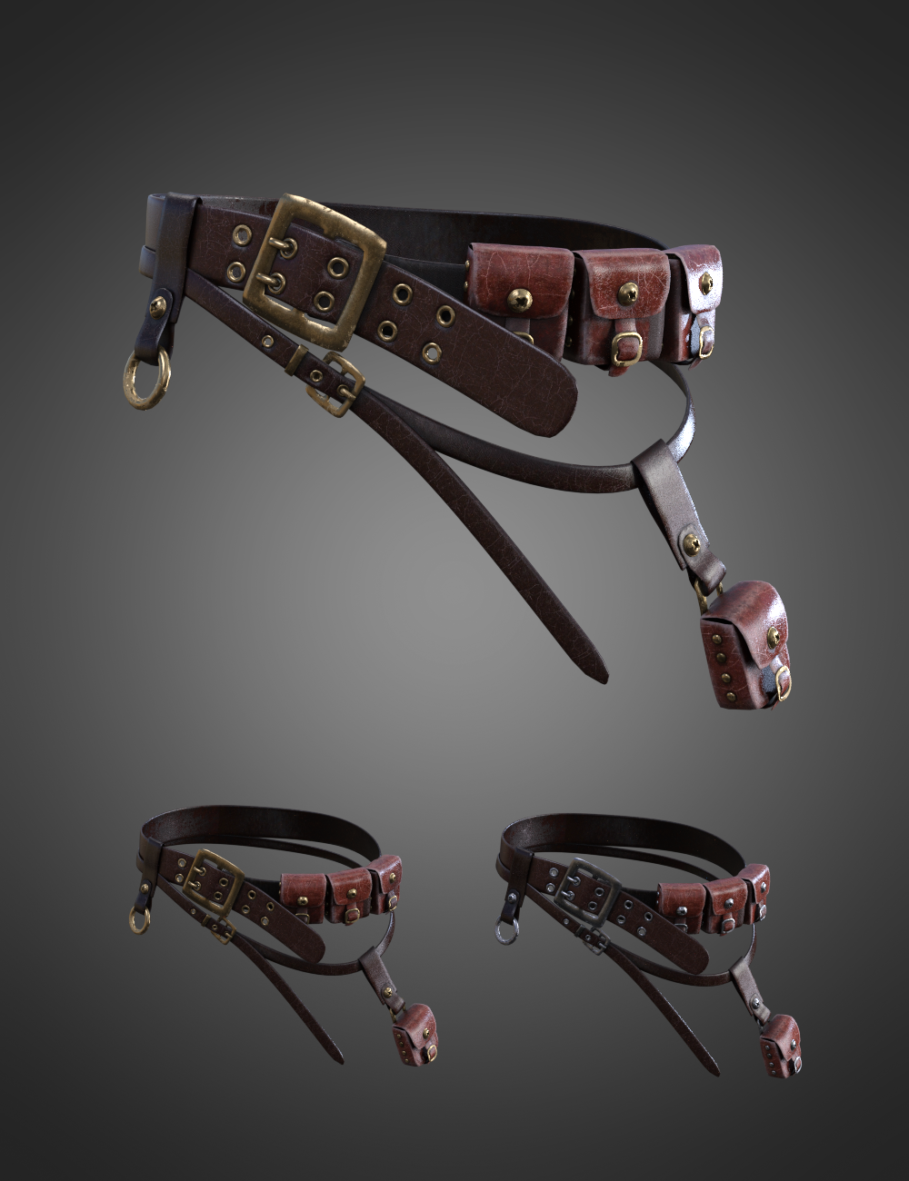KUJ Steampunk Explorer Bag for Genesis 8 and 8.1 Females by: Kujira, 3D Models by Daz 3D