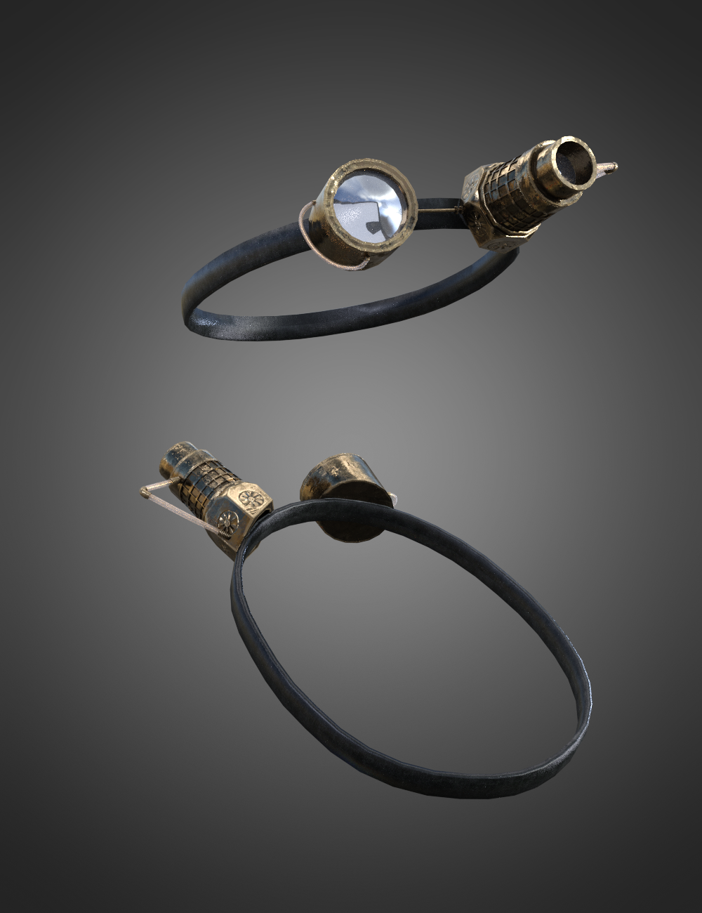 KUJ Steampunk Explorer Goggles for Genesis 8 and 8.1 Females by: Kujira, 3D Models by Daz 3D