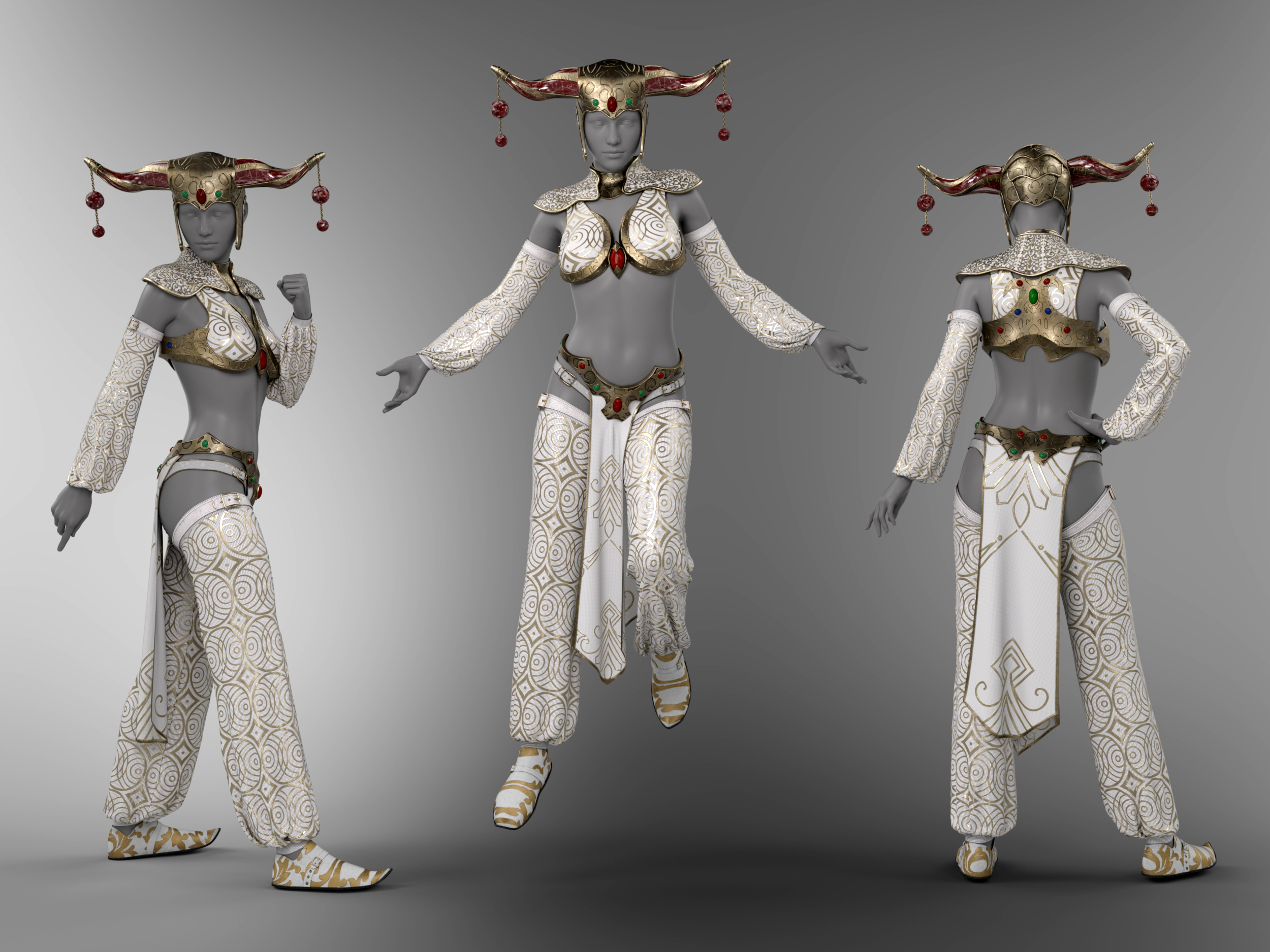 dForce Grand Sorceress Outfit for Genesis 8 and 8.1 Females by: Cichy3D, 3D Models by Daz 3D