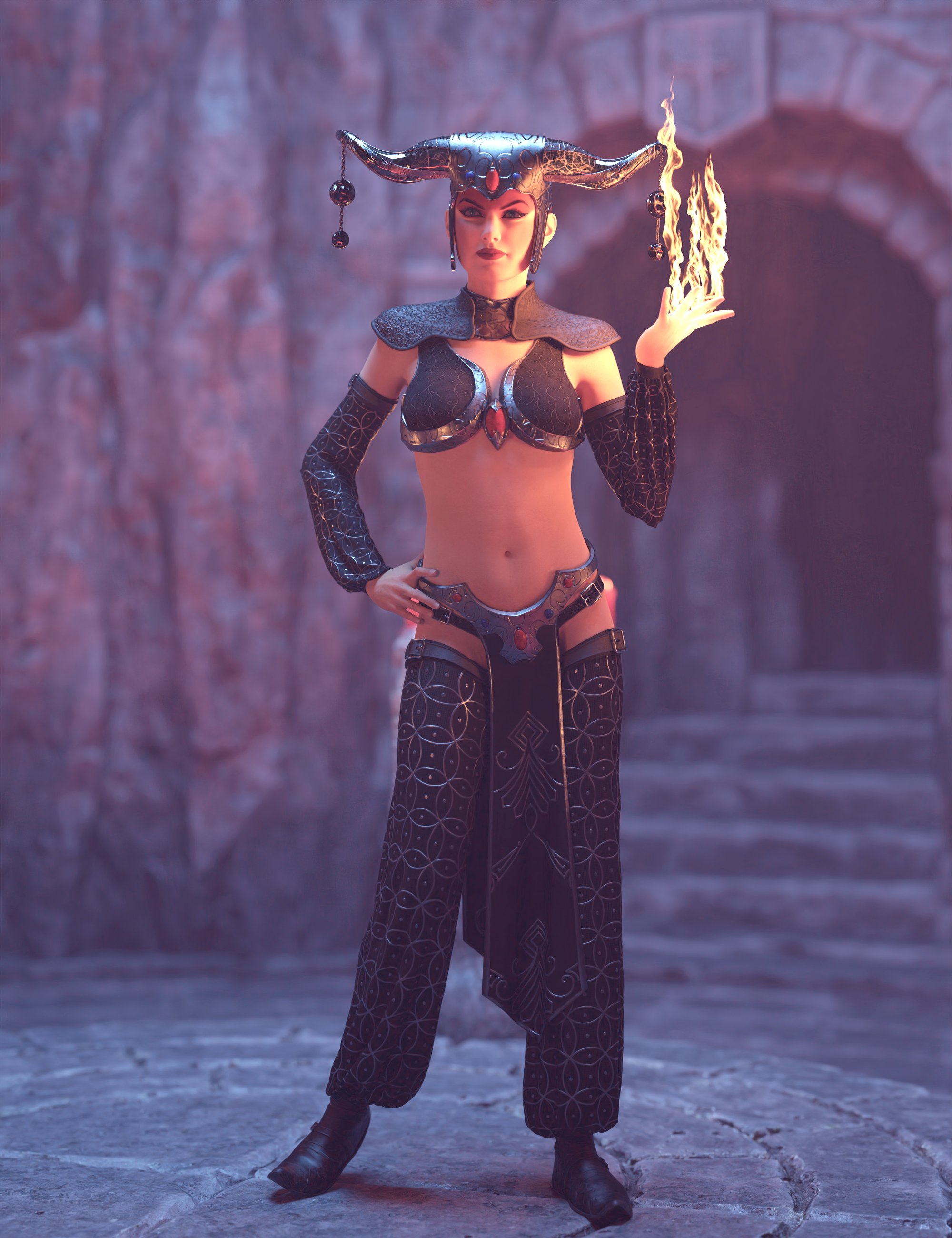 dForce Grand Sorceress Outfit for Genesis 8 and 8.1 Females by: Cichy3D, 3D Models by Daz 3D