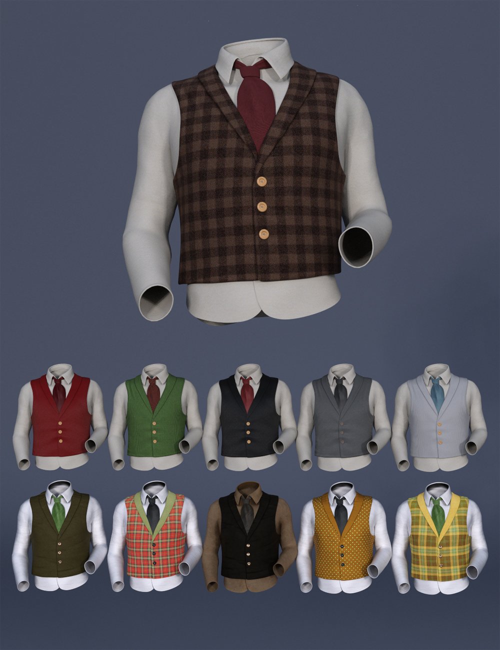 Leprechaun Outfit Shirt for Genesis 8 Males by: Mada, 3D Models by Daz 3D
