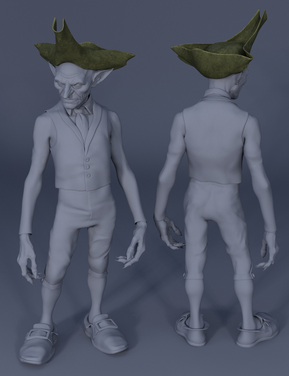 Leprechaun Outfit Hat for Genesis 8 Males by: Mada, 3D Models by Daz 3D