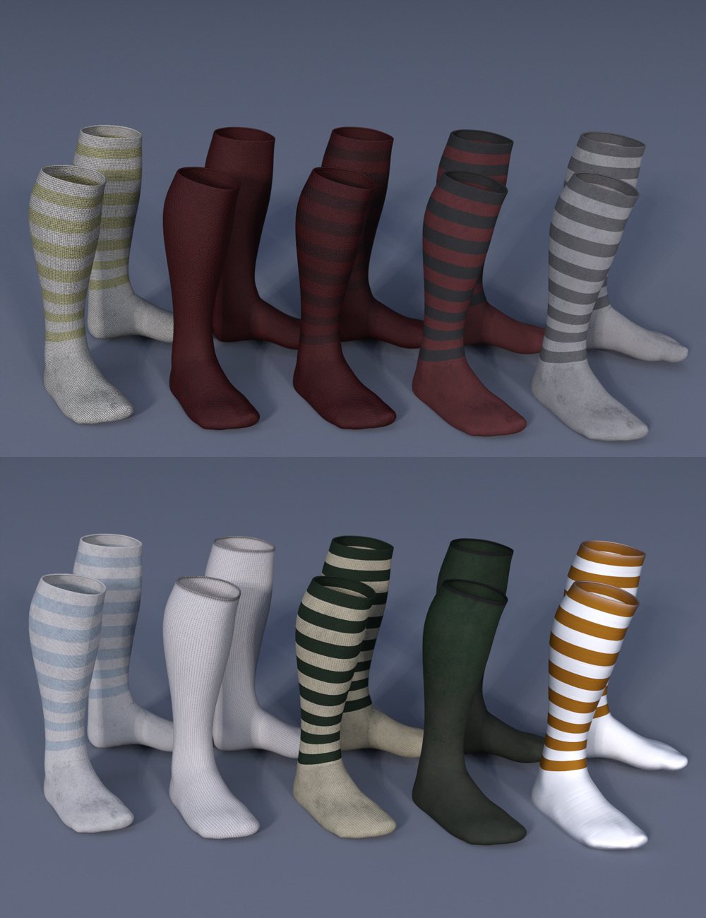 Leprechaun Outfit Socks for Genesis 8 Males | Daz 3D