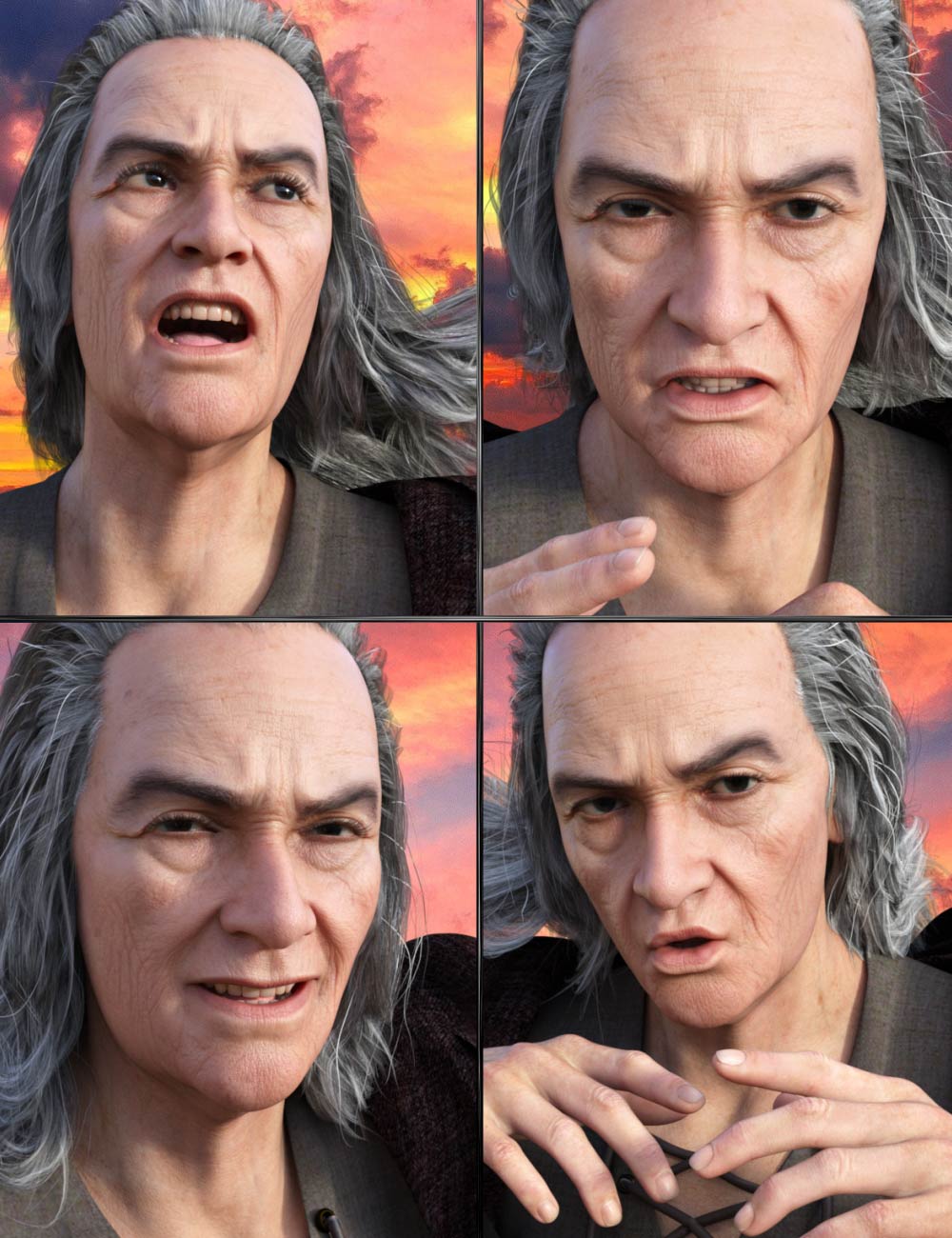 The Wizard Expressions for Merlin 8.1 and Genesis 8.1 Male
