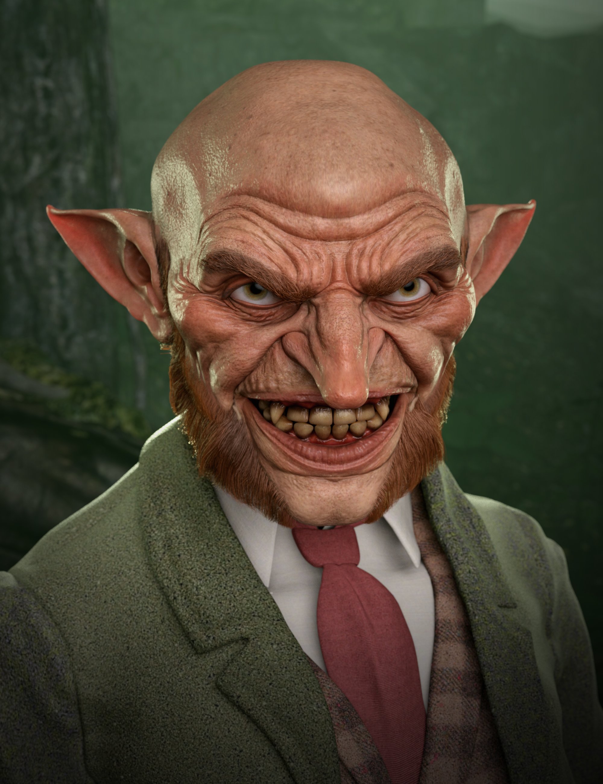 Evil Leprechaun HD for Genesis 8.1 Male by: Josh Crockett, 3D Models by Daz 3D
