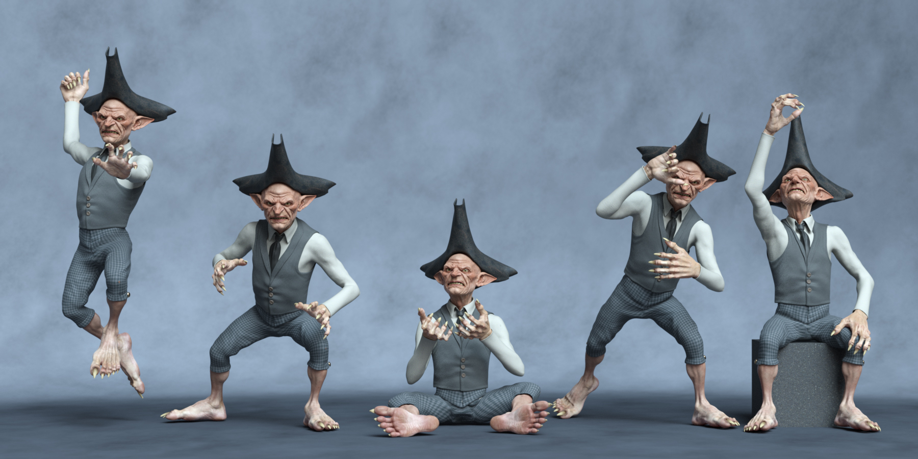 Evil Leprechaun Poses Daz 3d