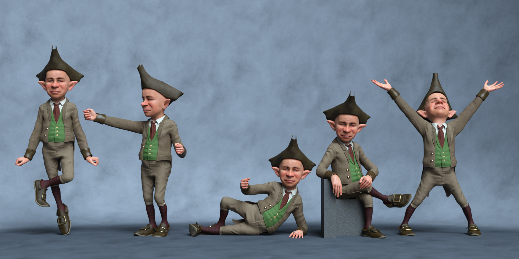 Pot of Gold Poses for Leprechaun by: Ensary, 3D Models by Daz 3D