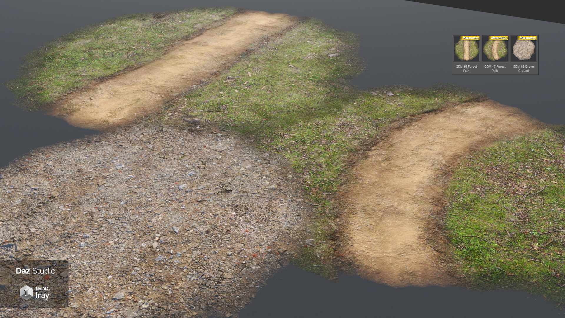 Ground Decal Materials by: Andrey Pestryakov, 3D Models by Daz 3D