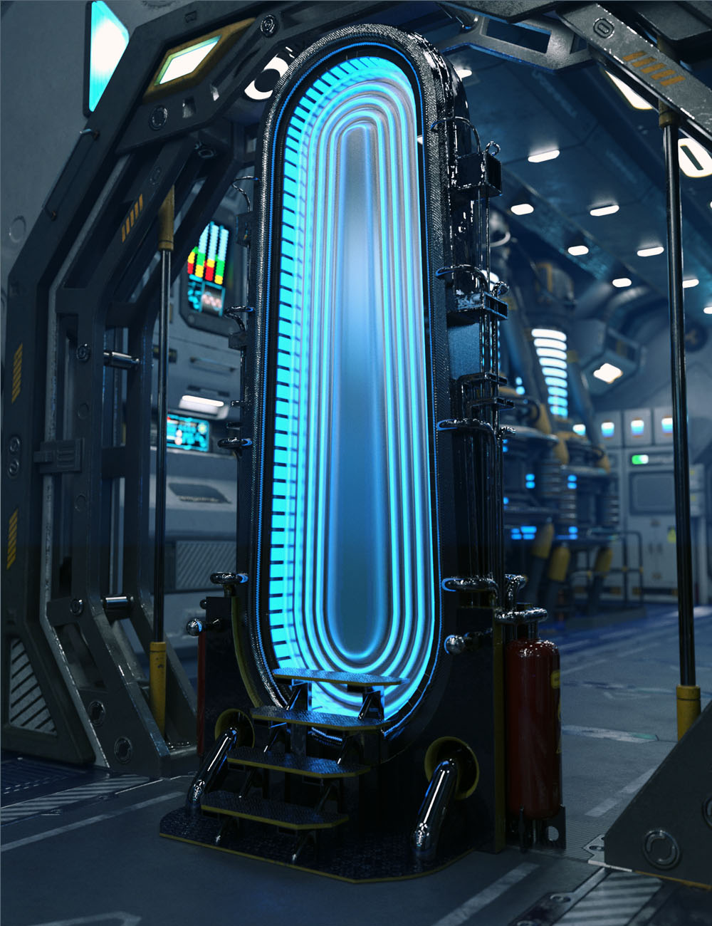 Sci-Fi Essentials Teleportation Gate by: ForbiddenWhispersDavid Brinnen, 3D Models by Daz 3D