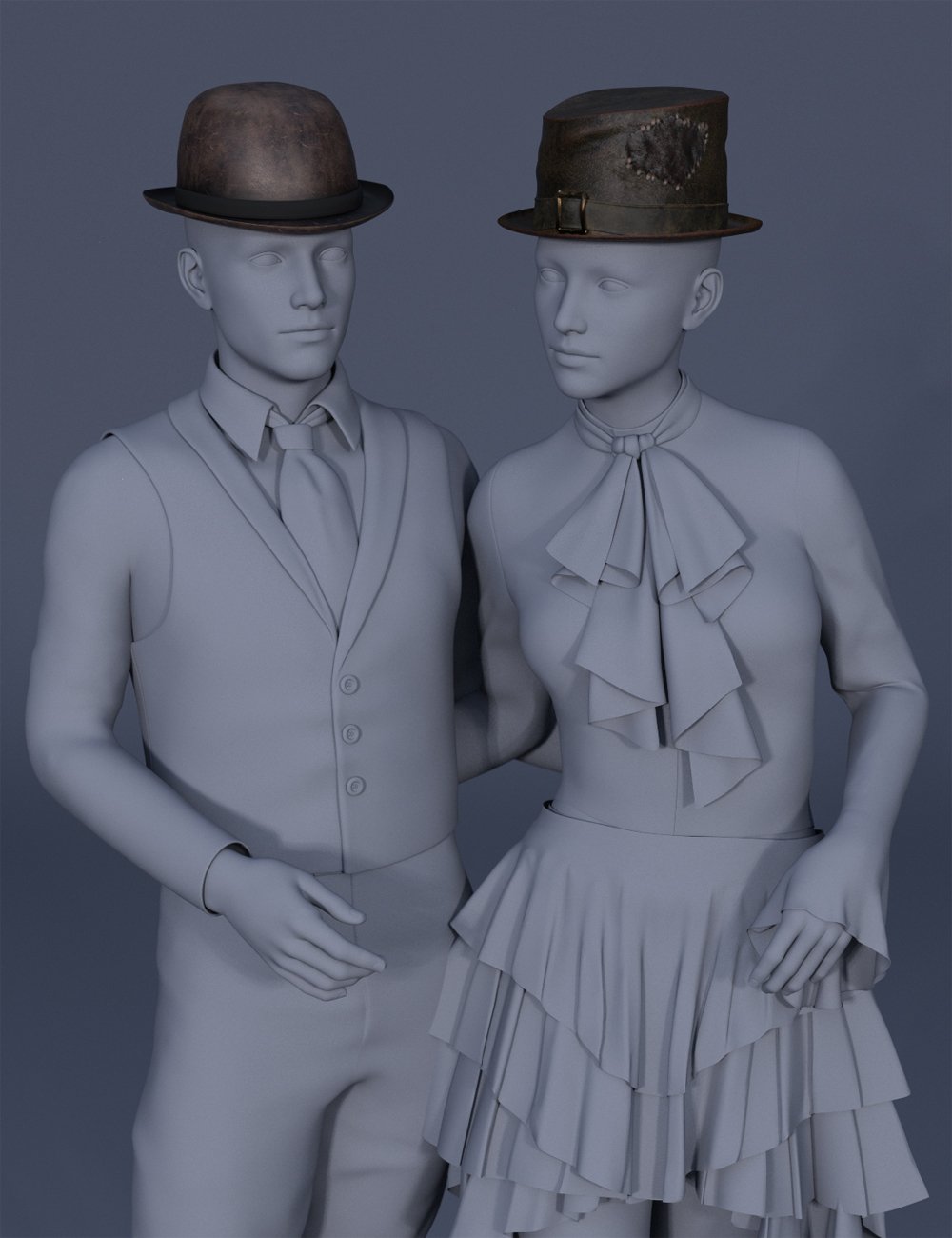 Haberdashery Hats for Genesis 8 and 8.1 by: Barbara BrundonUmblefuglySade, 3D Models by Daz 3D