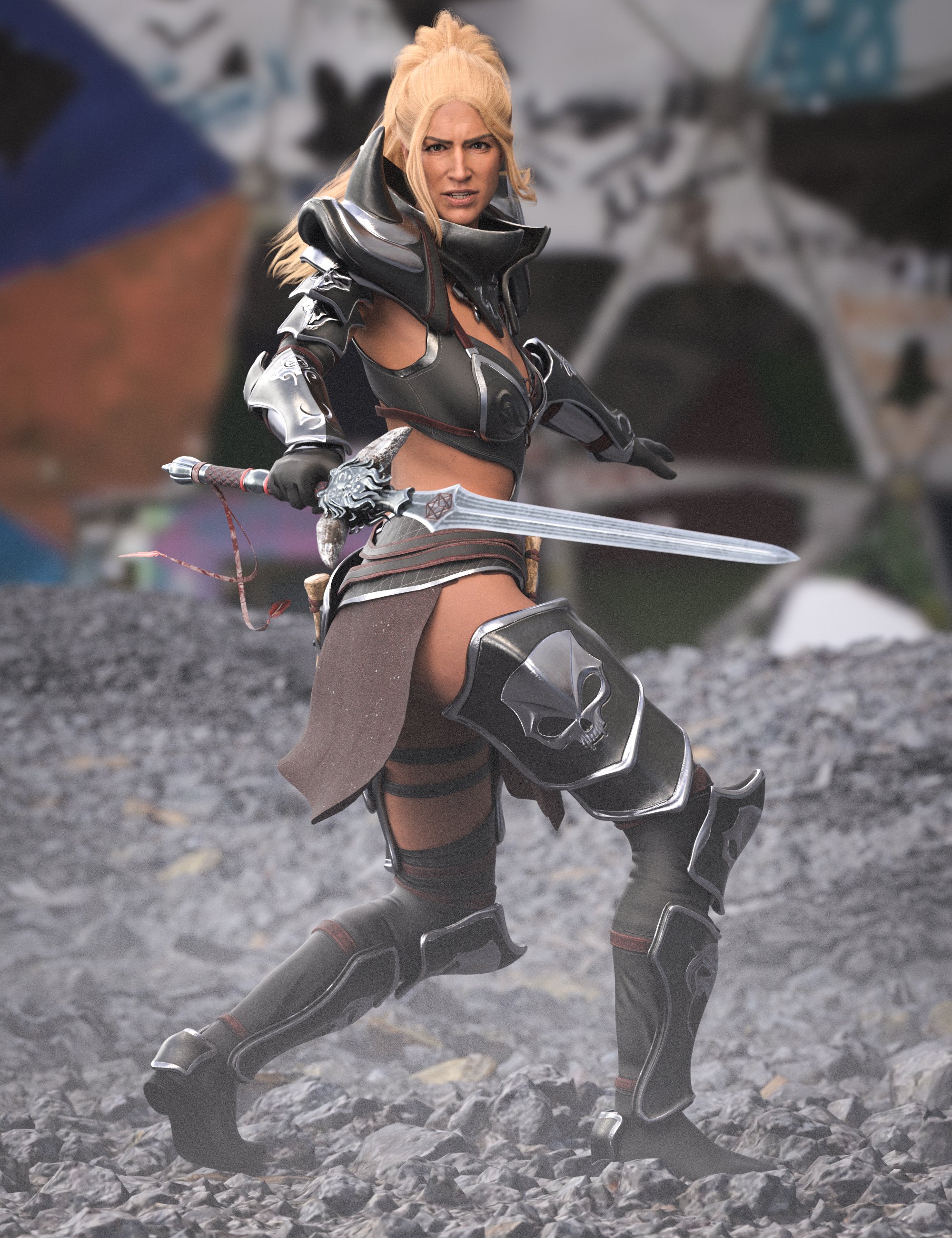 dForce Retaliation Outfit for Genesis 8.1 Females Bundle by: Val3dart, 3D Models by Daz 3D